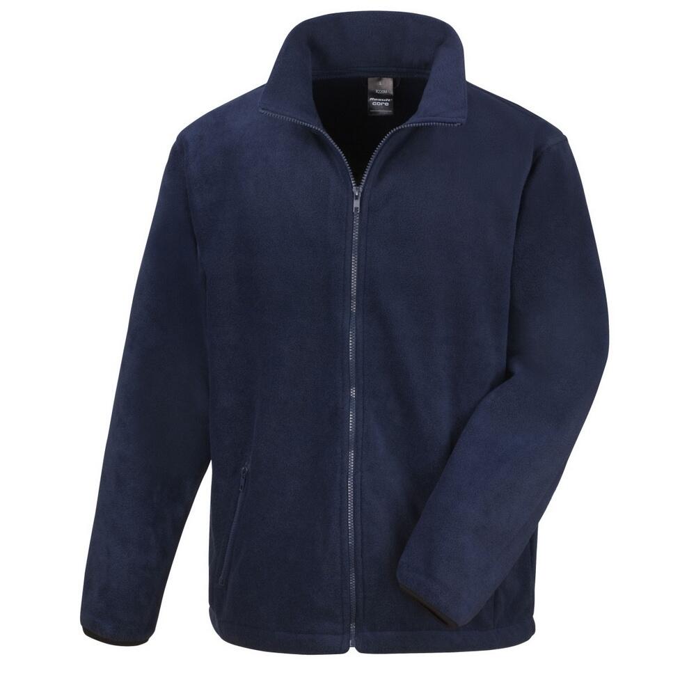 Giacca Di Pile Con Cerniera Uomo Result Blu Navy 2/3