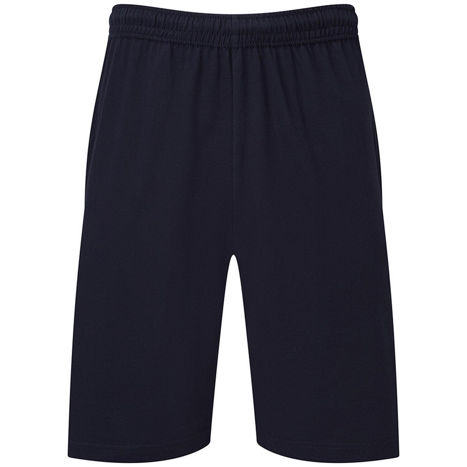 FRUIT OF THE LOOM Mens Iconic 195 Jersey Shorts (Deep Navy)