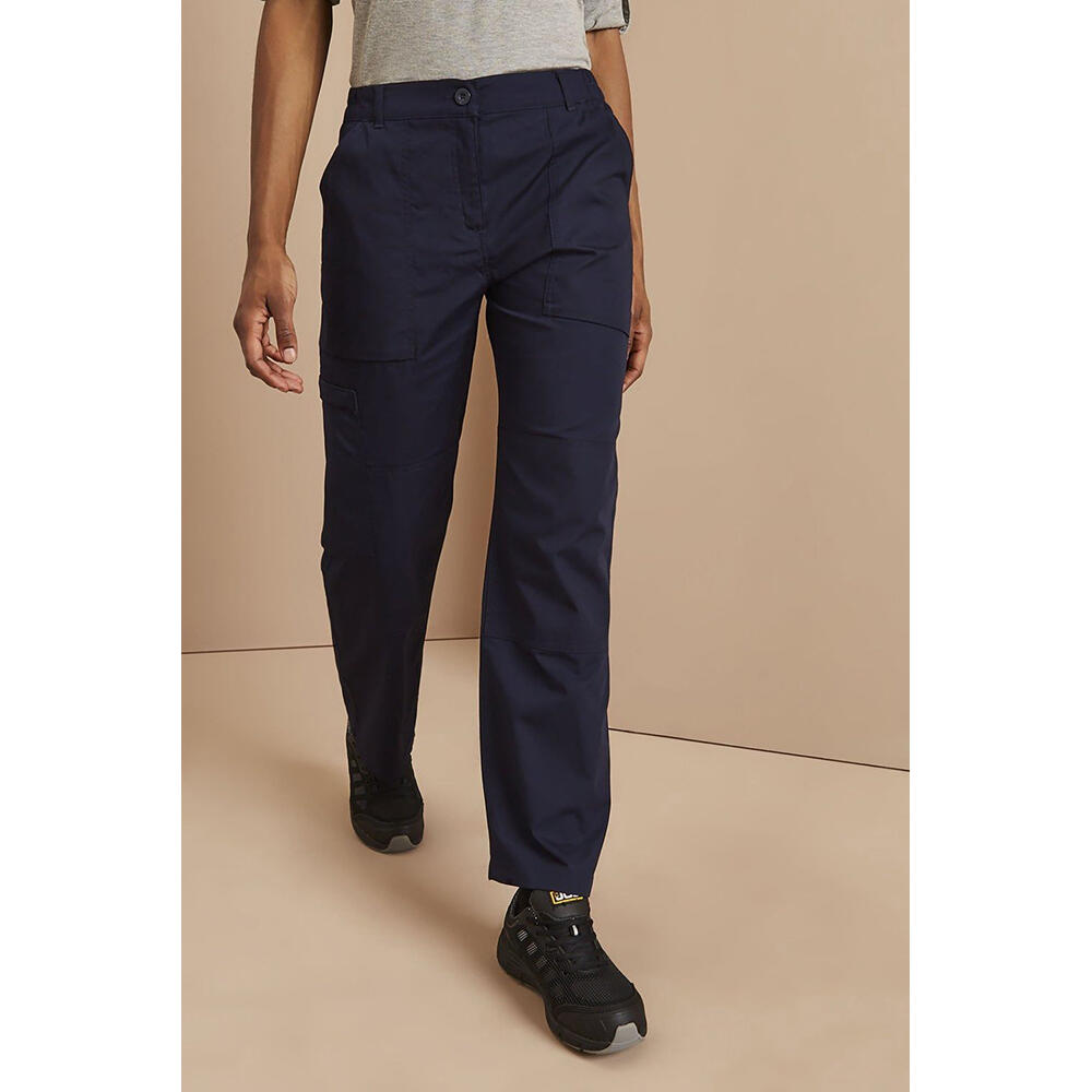 Ladies New Action Trouser (Long) / Pants (Navy Blue) 3/4