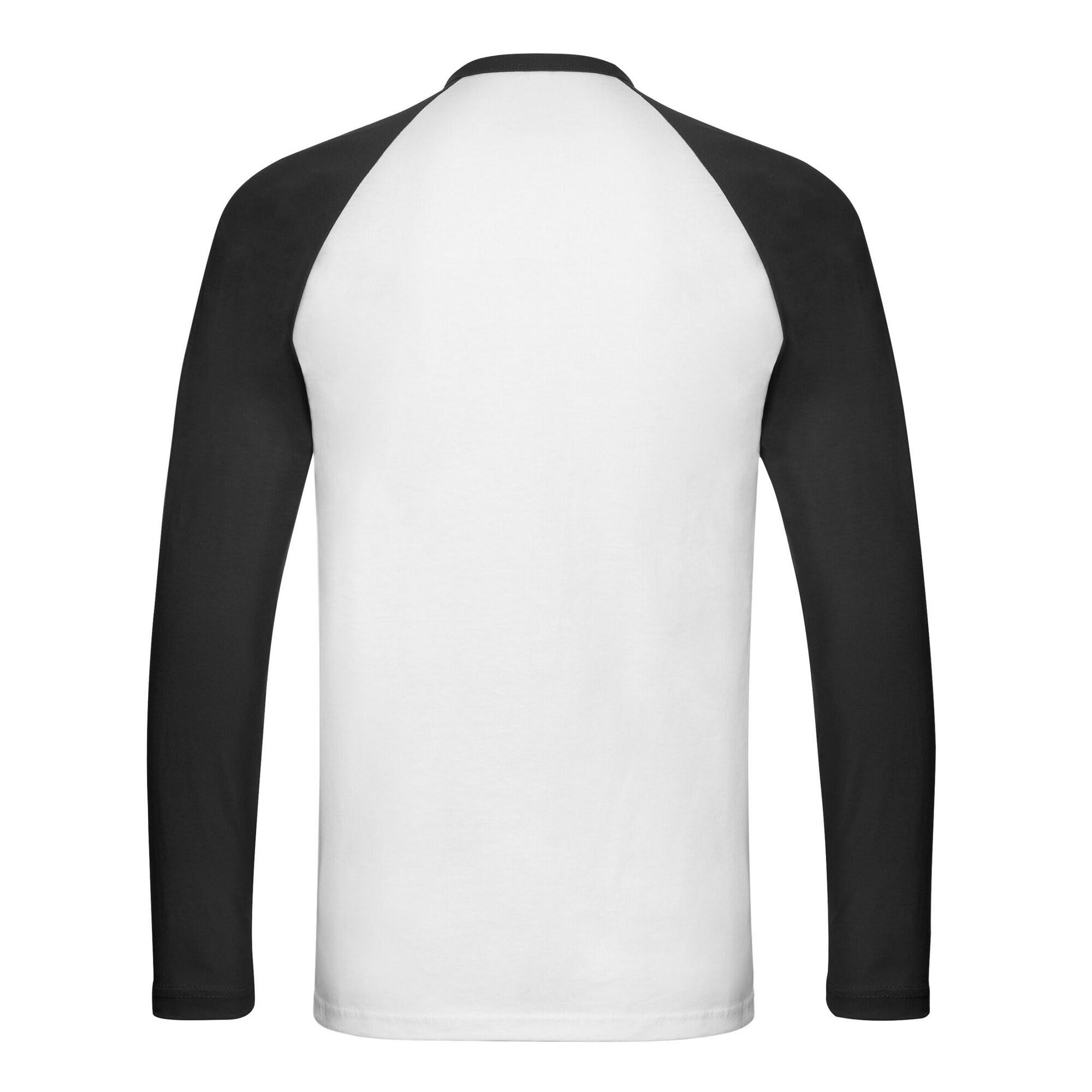 Tshirt BASEBALL Homme (Blanc / Noir) 2/3