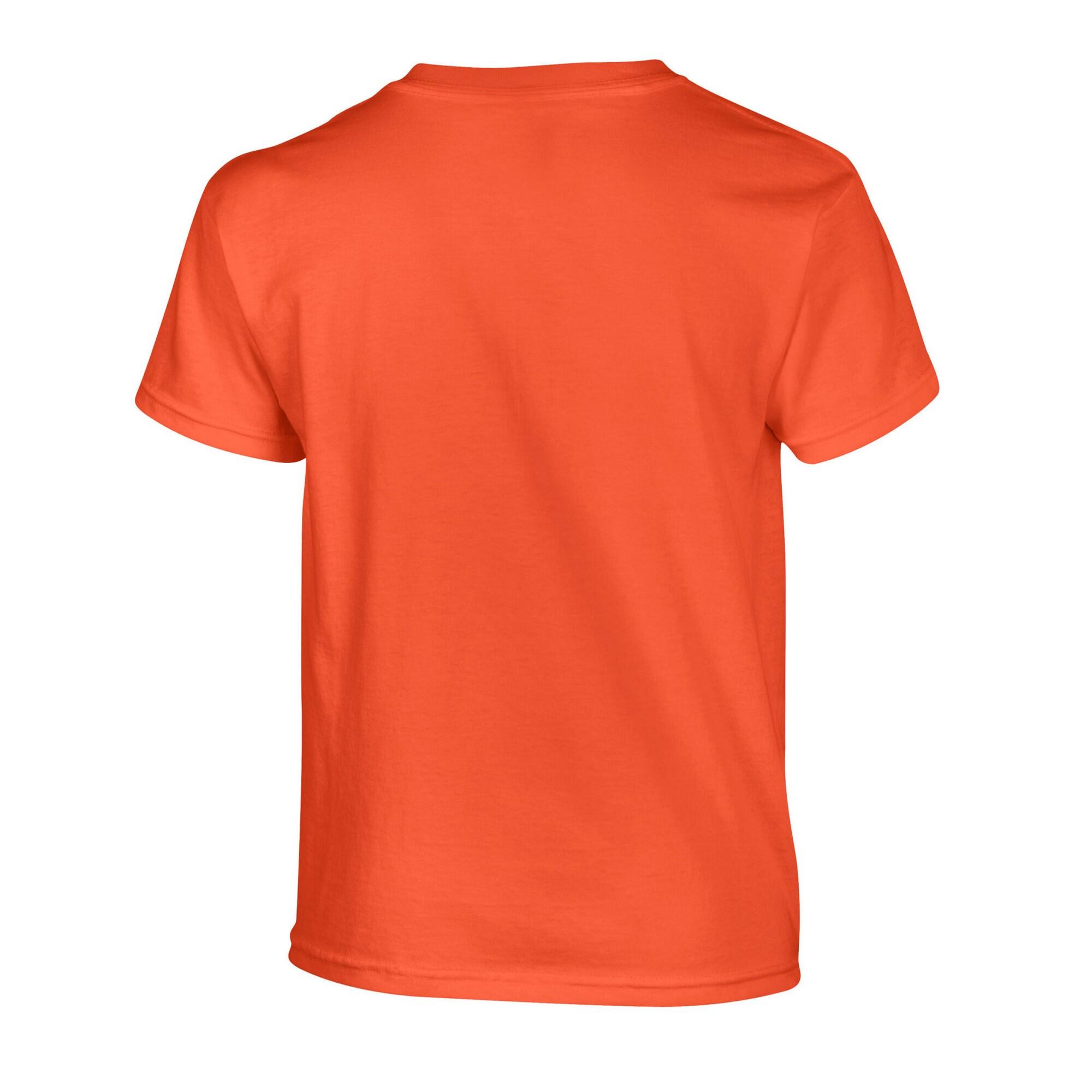 Tshirt Uni En Coton HEAVY COTTON Enfant (Orange) 2/4