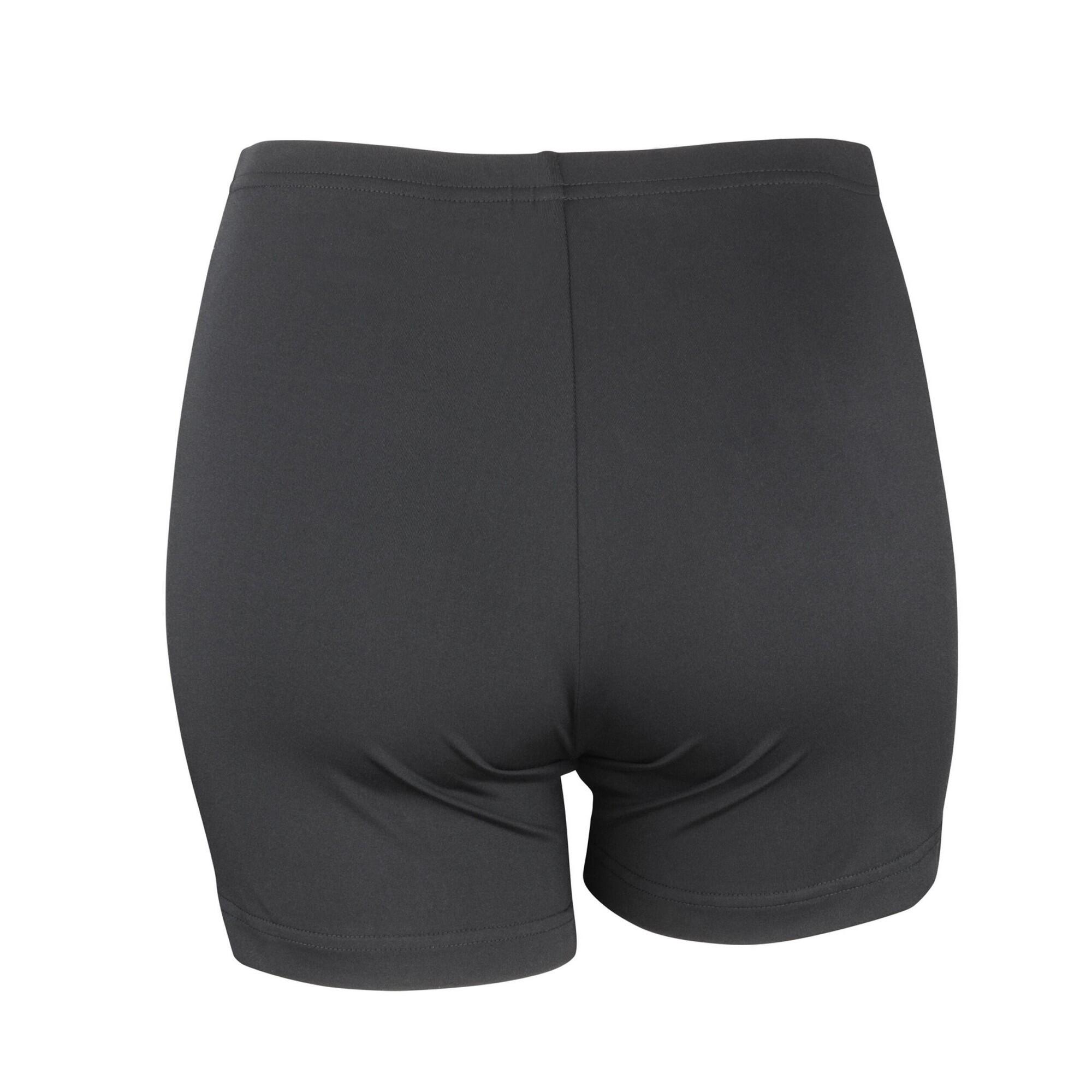 Womens/Ladies Impact Soft Sweat Shorts (Black) 2/2