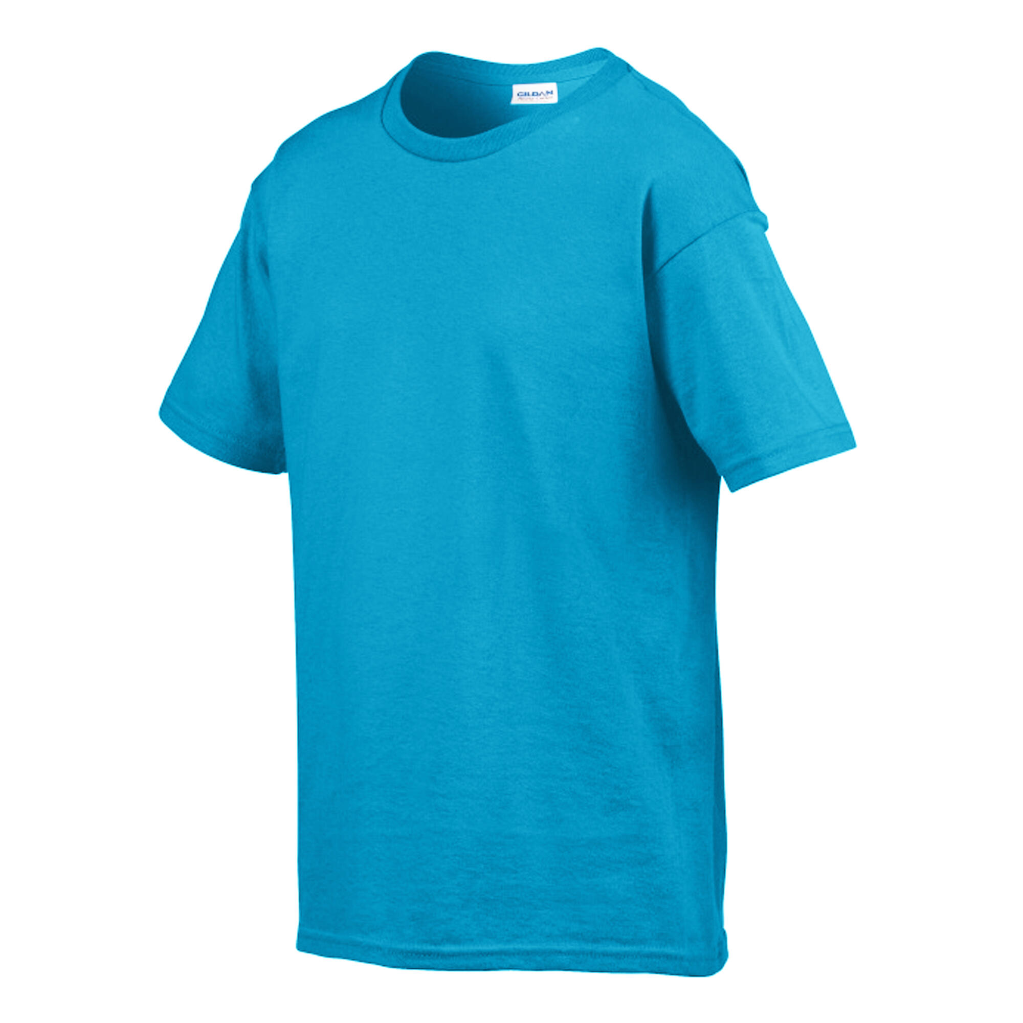 Maglietta Uomo Gildan Softstyle Blu Caraibi 3/3