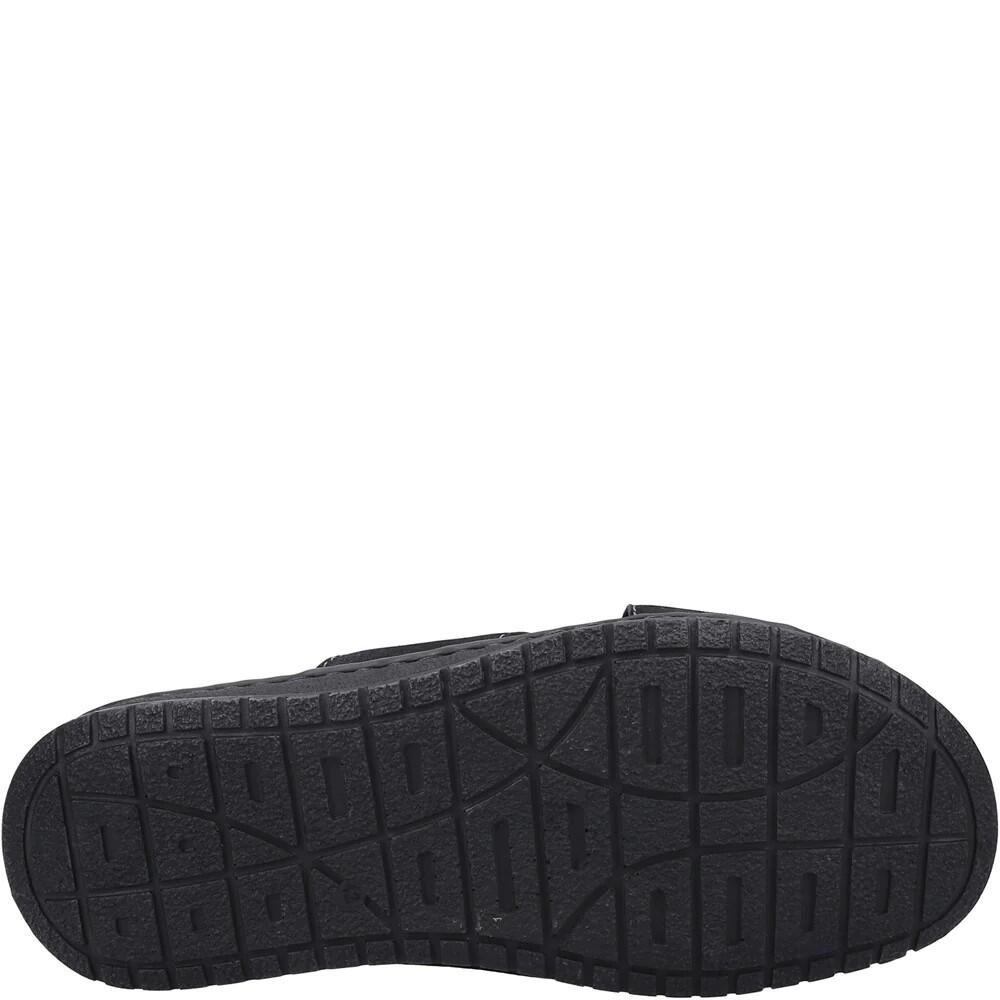 Mens Nile Crossover Leather Sandals (Black) 4/4