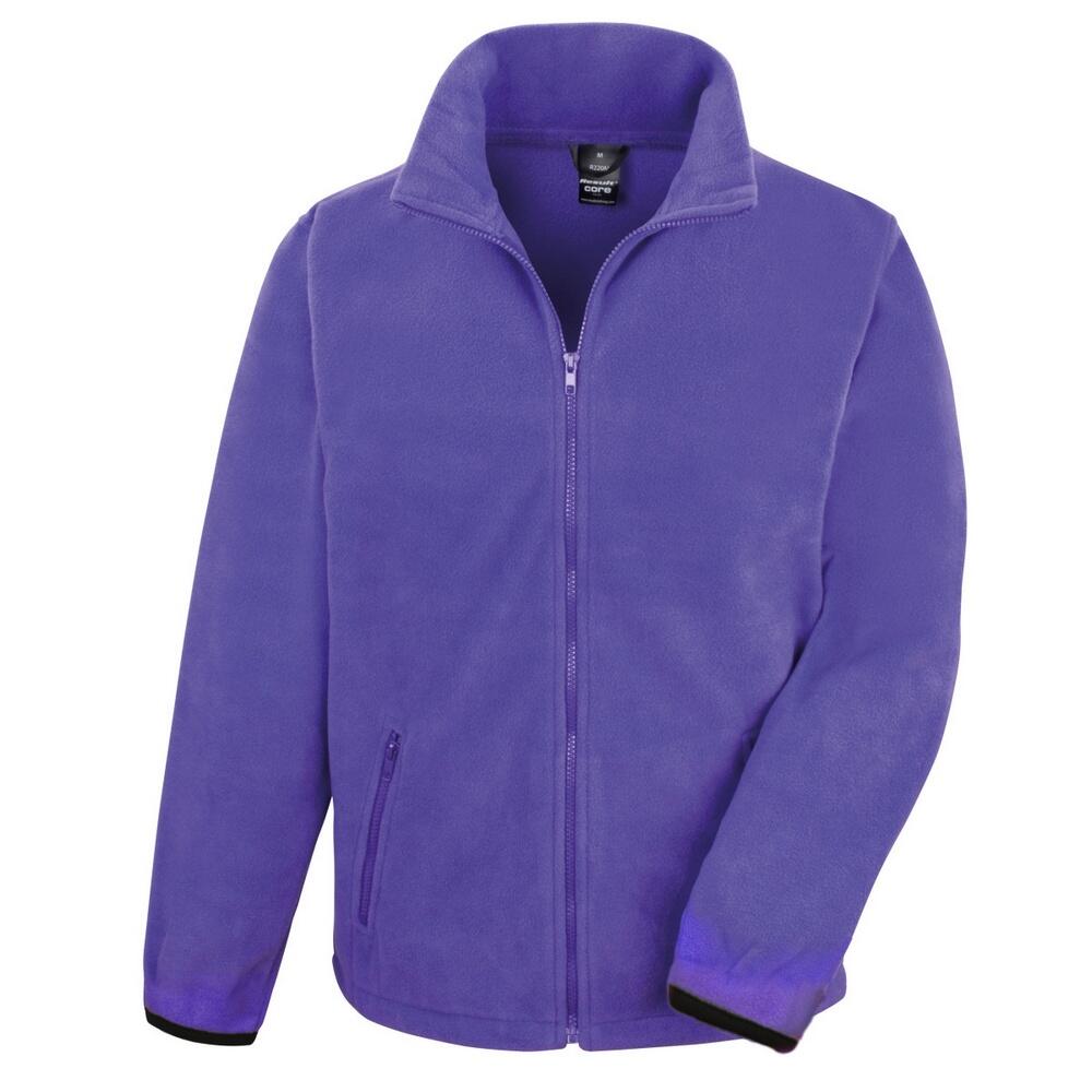 Giacca Di Pile Con Cerniera Uomo Result Viola 2/3