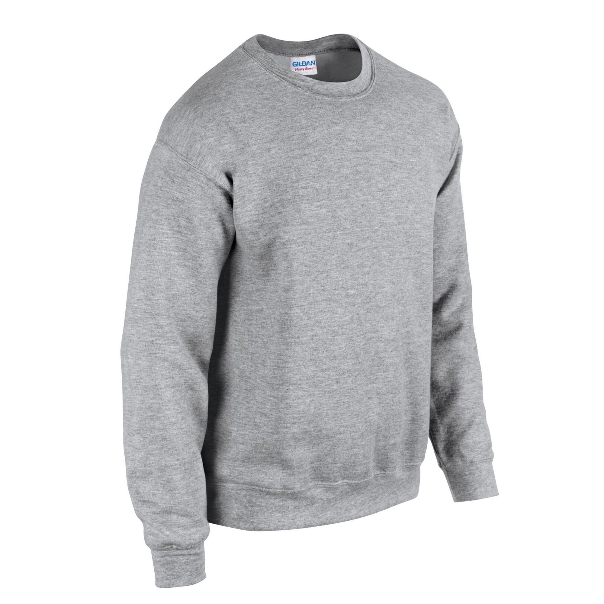 Felpa Uomo Gildan Grigio Freddo 3/3