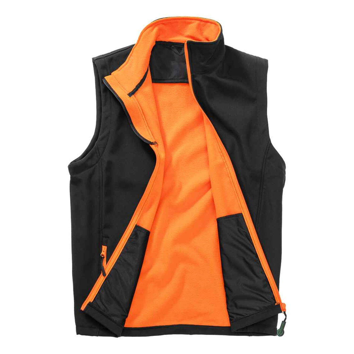 Gilè In Tessuto Soft Shell Uomo Result Core Nero Arancio 2/3