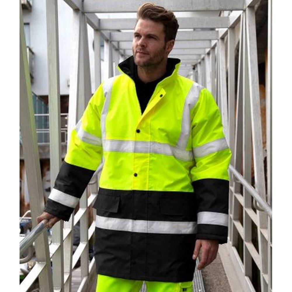 Veste Hautevisibilité Unisexe (Jaune Fluo / Noir) 4/5