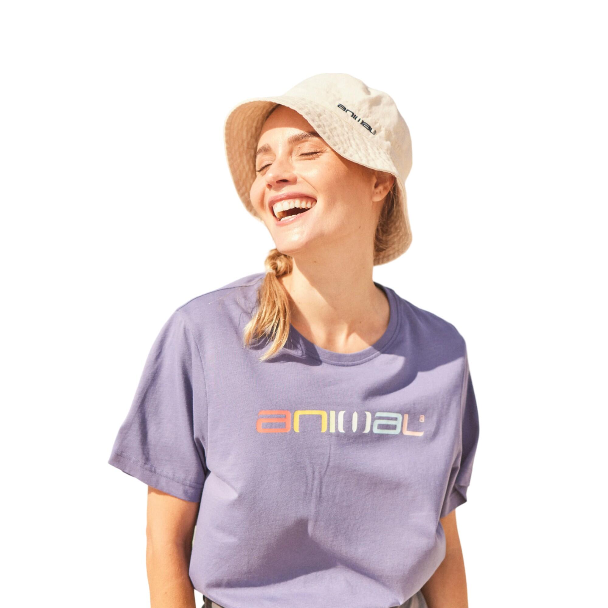 Womens/Ladies Indie Logo Bucket Hat (Cream) 3/4