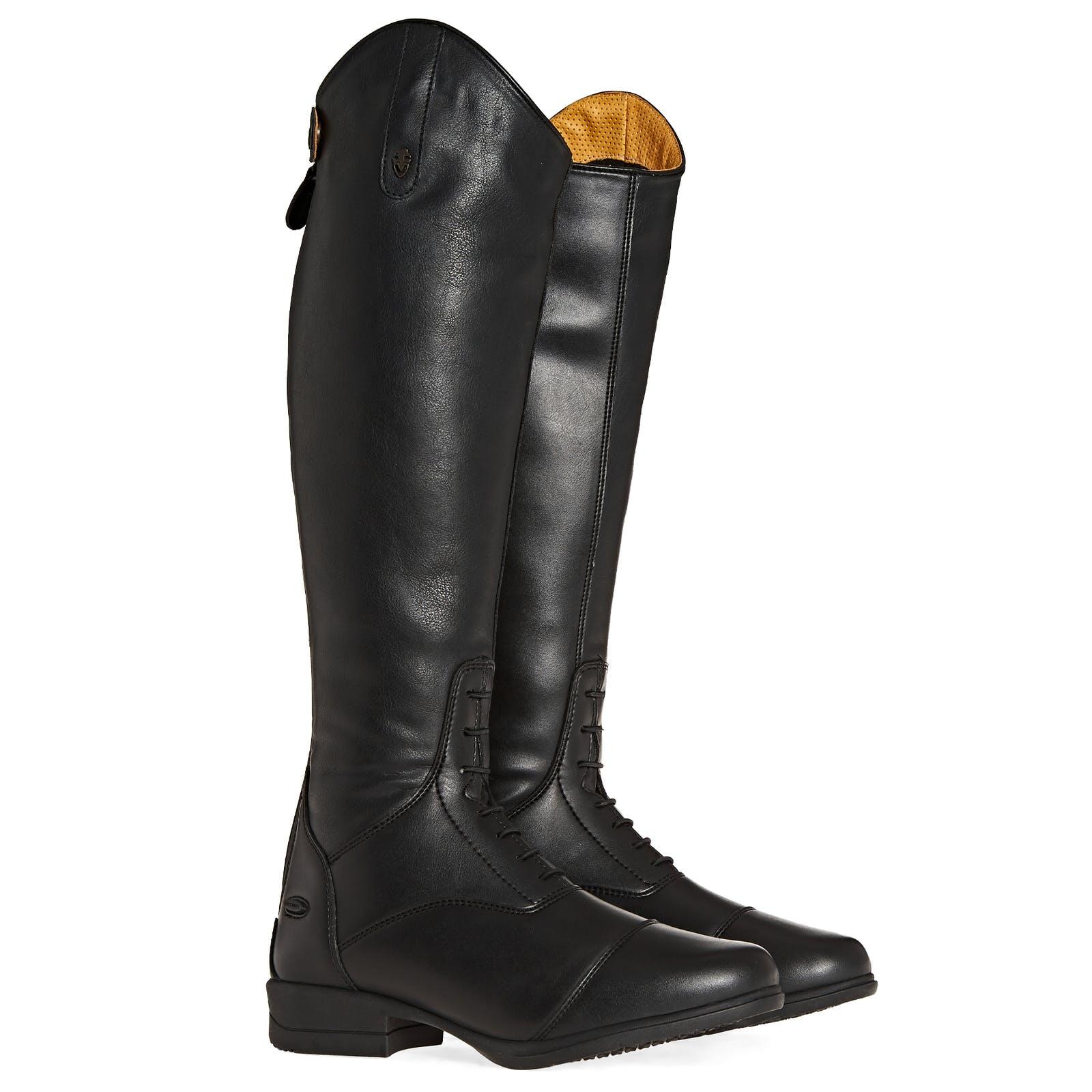 MORETTA Womens/Ladies Luisa Long Riding Boots (Black)