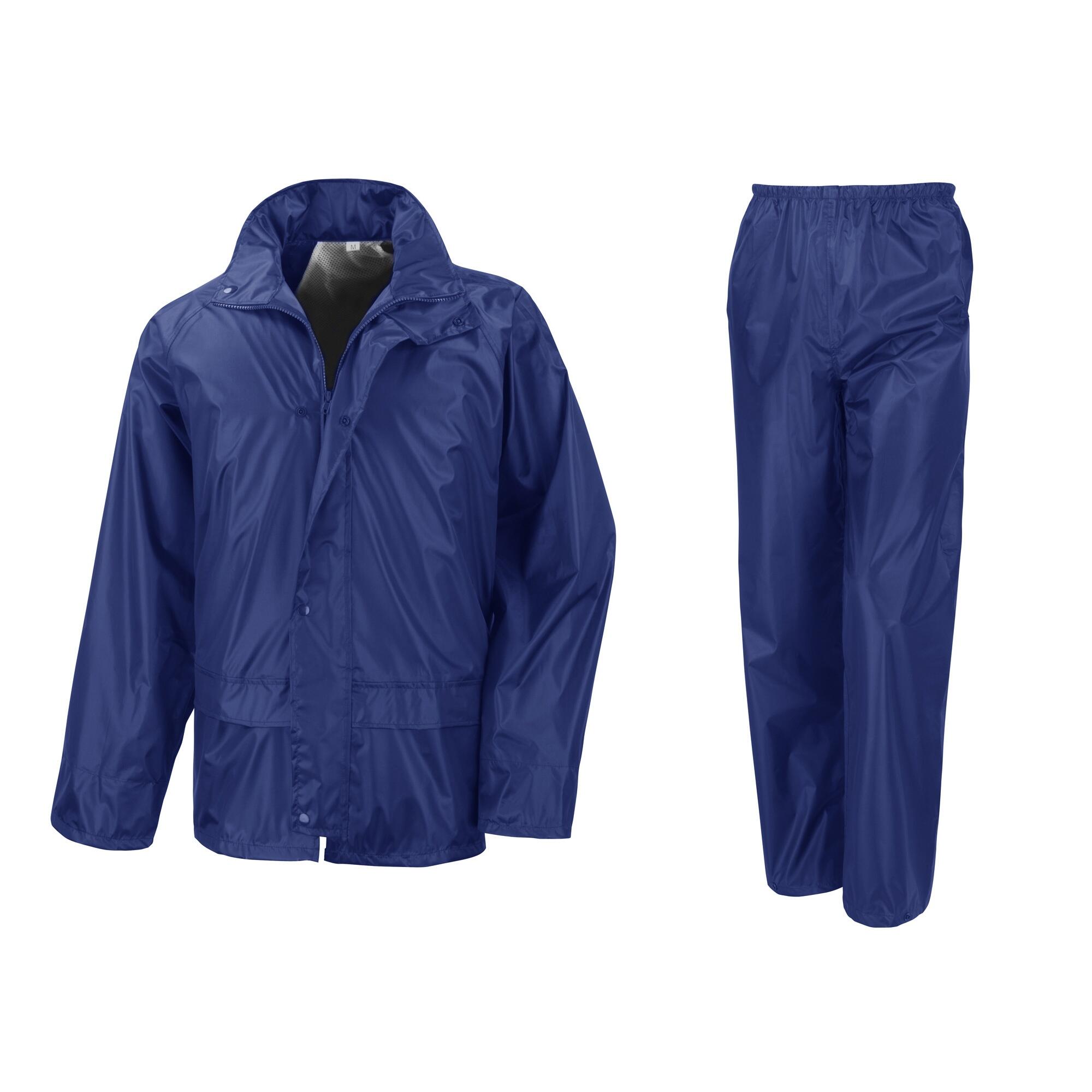 Tuta Da Pioggia (Pantaloni E Giacca) Uomo Result Blu Reale 2/5