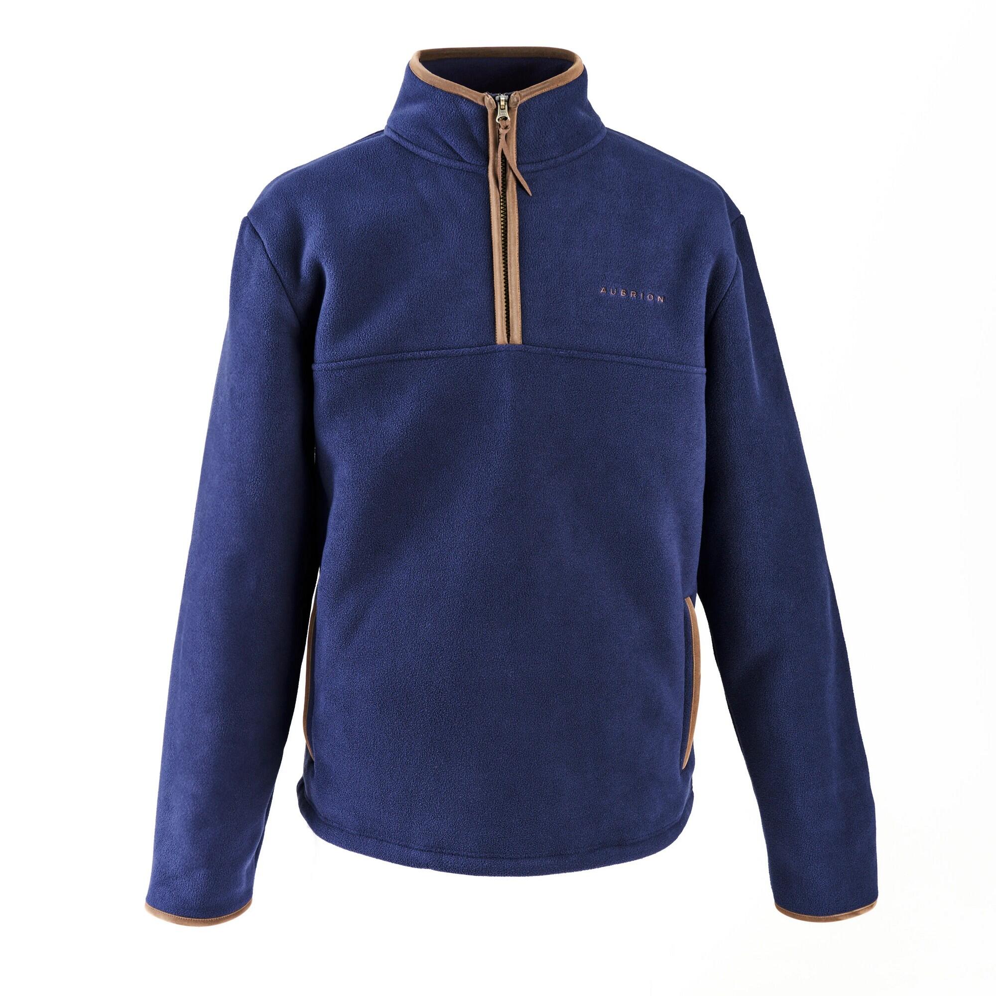 Mens Core Half Zip Fleece Jacket (Navy) 1/4