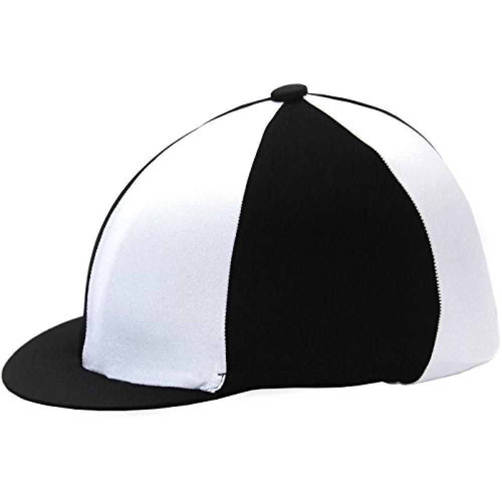 HY Two Tone Lycra Hat Silk (Black/White)