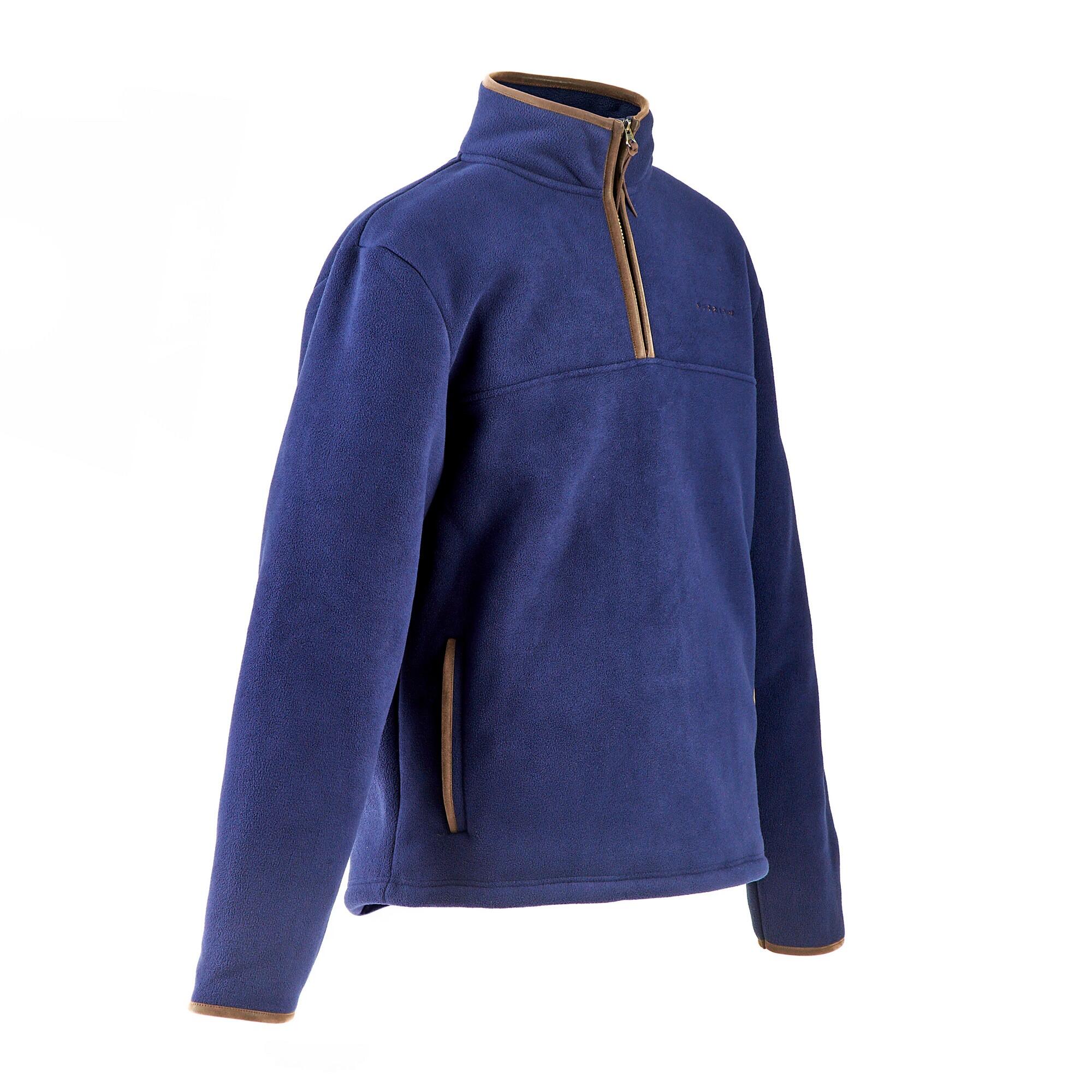 Mens Core Half Zip Fleece Jacket (Navy) 4/4