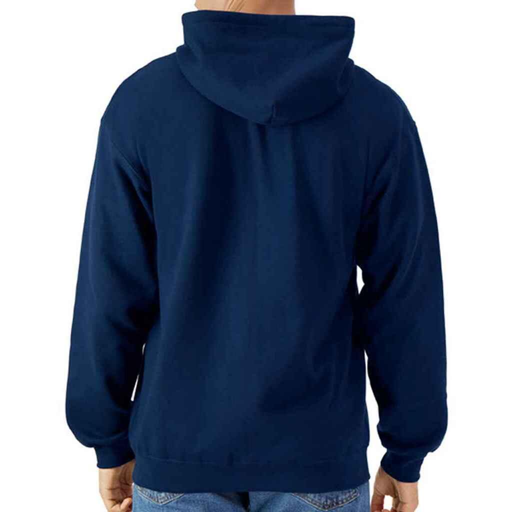 Felpa Con Cappuccio E Zip Intera Uomo Gildan Softstyle Blu Navy 2/3