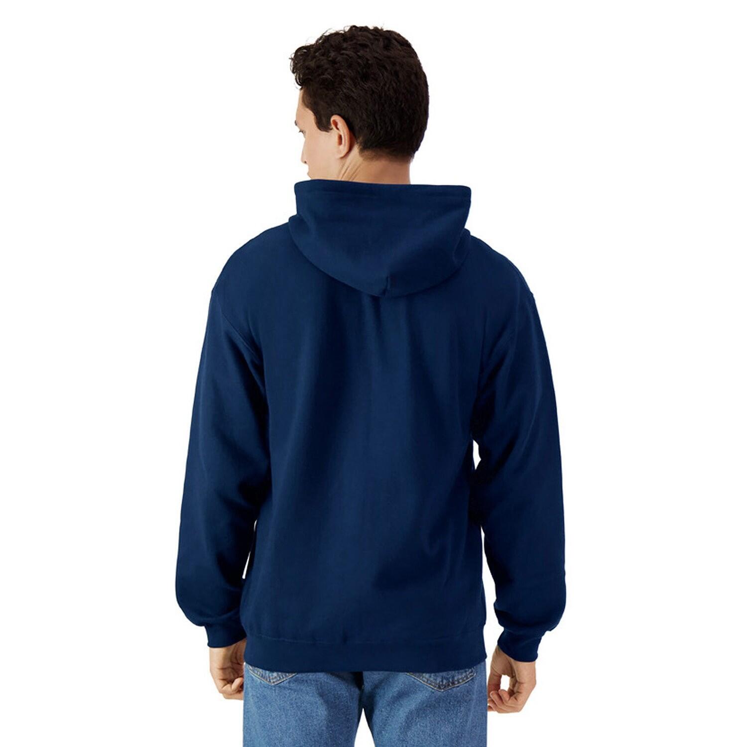 Felpa Con Cappuccio E Zip Intera Peso Medio Uomo Gildan Softstyle Blu Navy 2/3