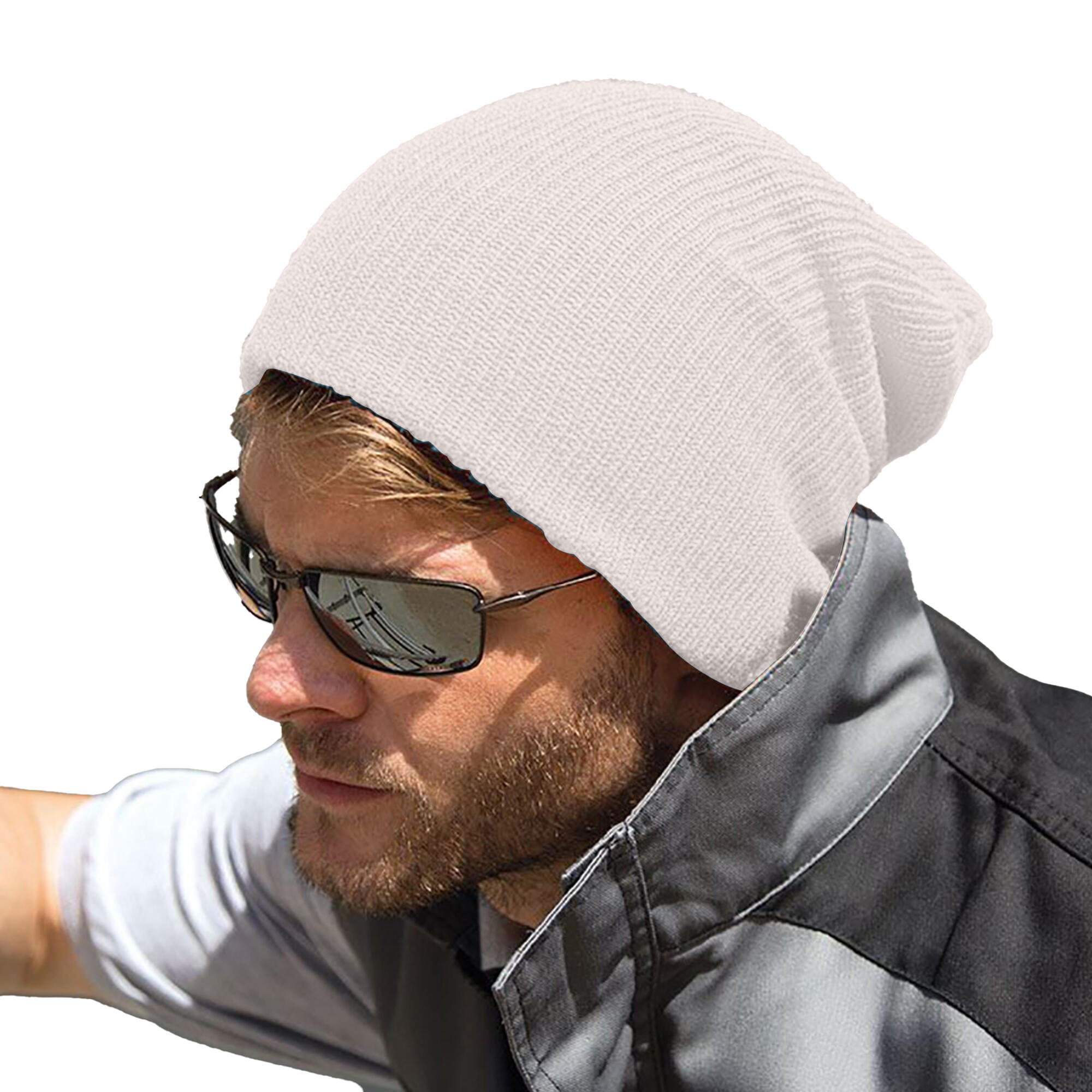 Winter Essentials Core Softex Beanie Hat (White) 3/4