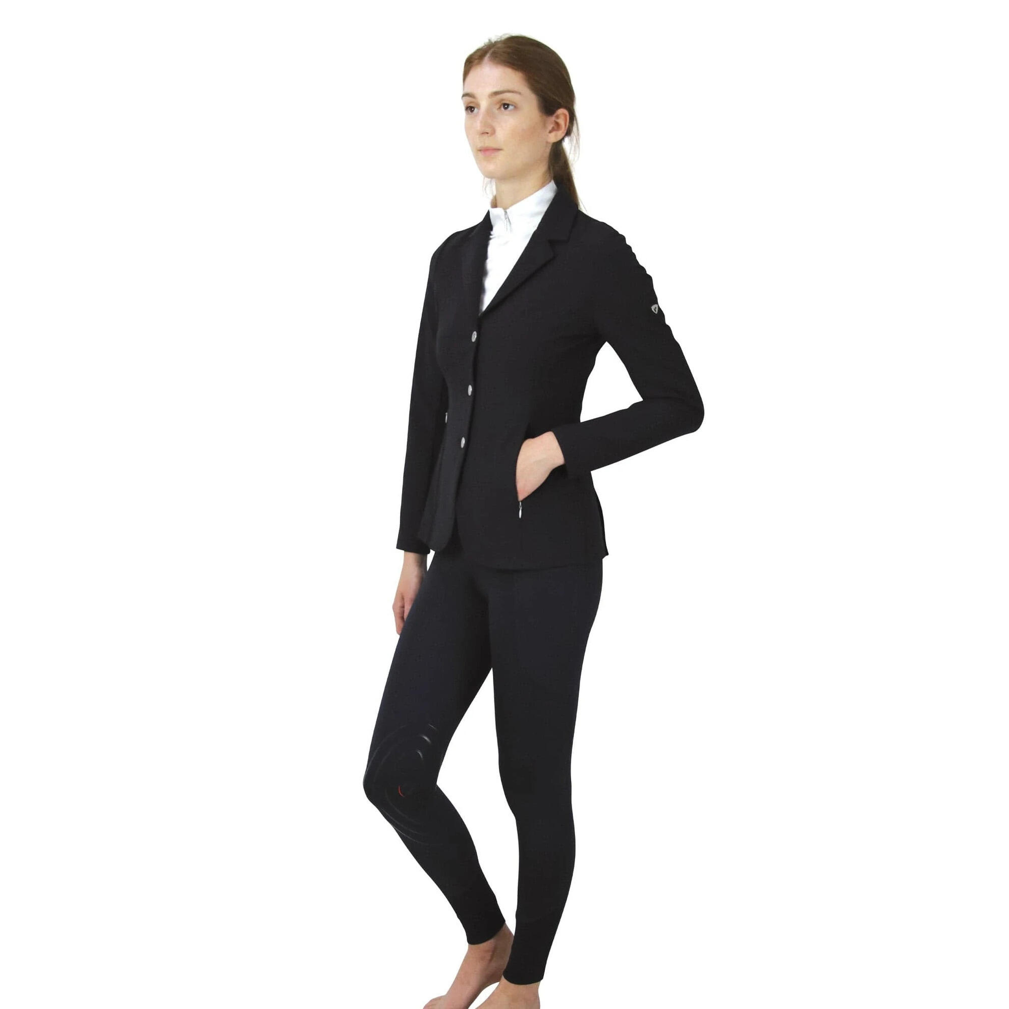 Womens/Ladies Silvia Show Jumping Jacket (Black) 4/4