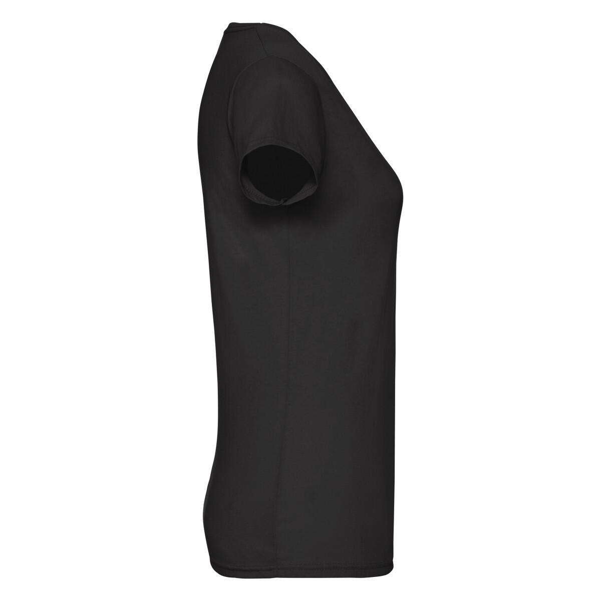 T-Shirt de algodão Original para senhora/senhora (Preto) 3/3