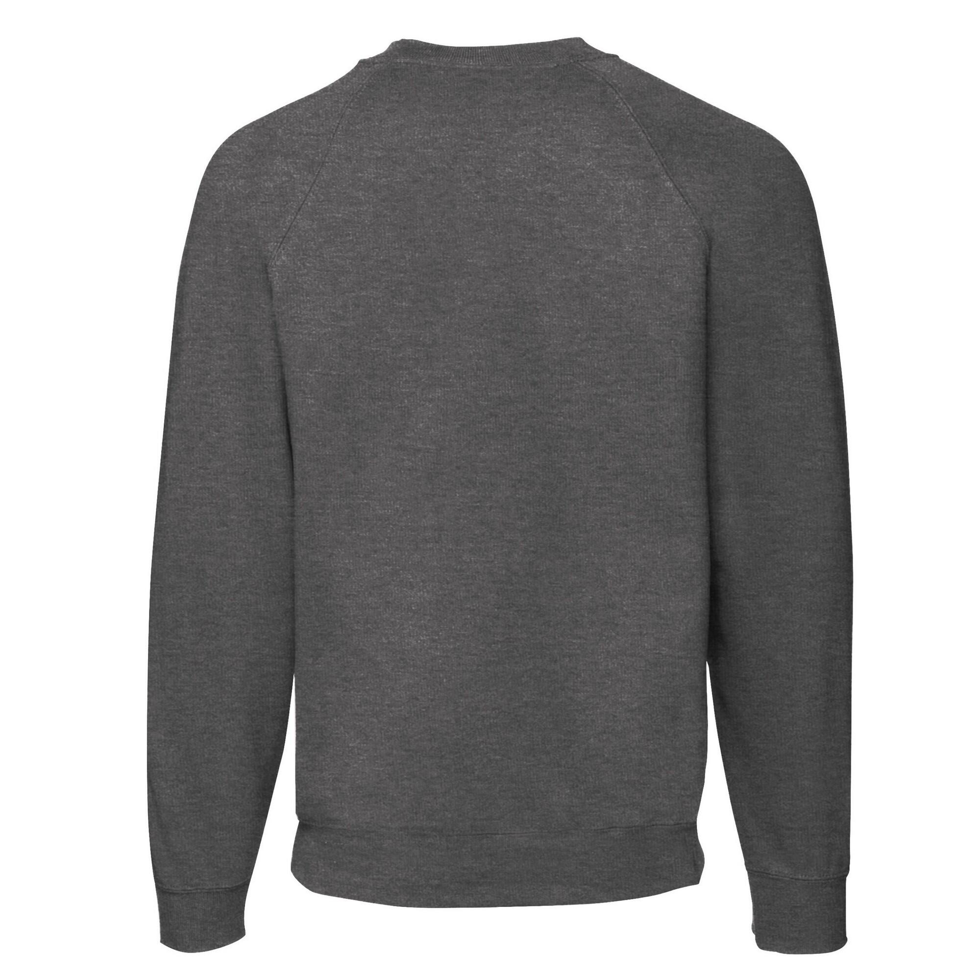 Mens Heather Sweatshirt (Dark Heather Grey) 2/3
