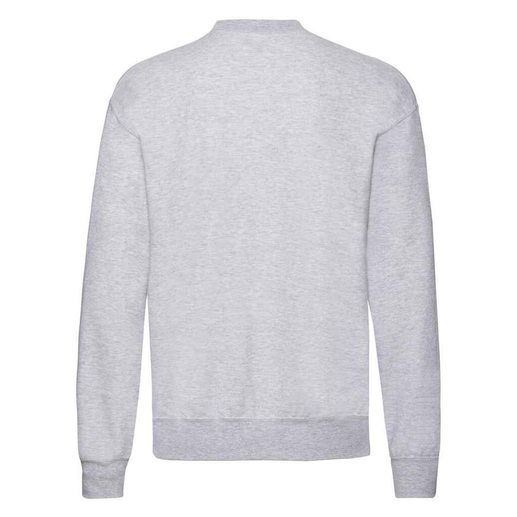 Mens Classic Heather Drop Shoulder Sweatshirt (Heather Grey) 2/3