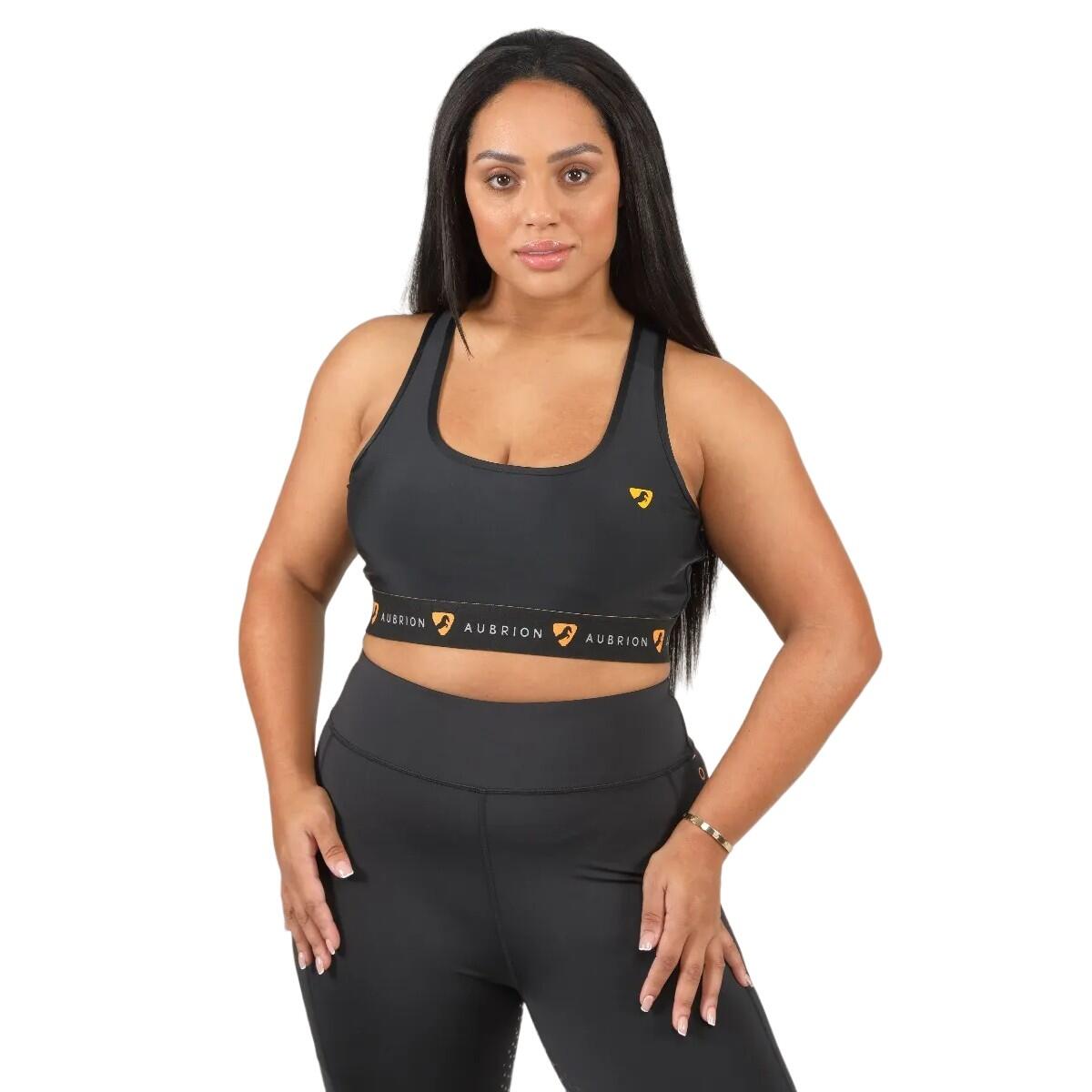 Womens/Ladies Dagenham Sports Bra (Black) 4/4