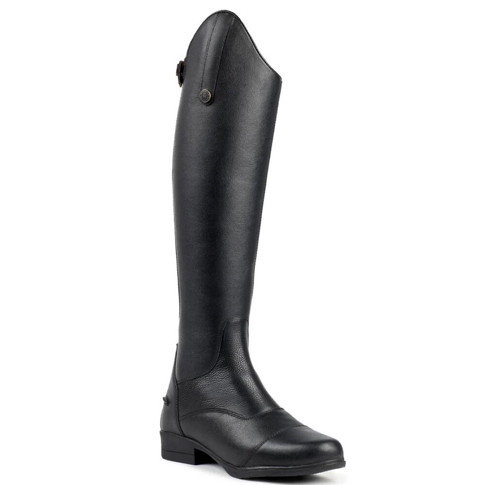 MORETTA Womens/Ladies Carla Leather Long Riding Boots (Black)