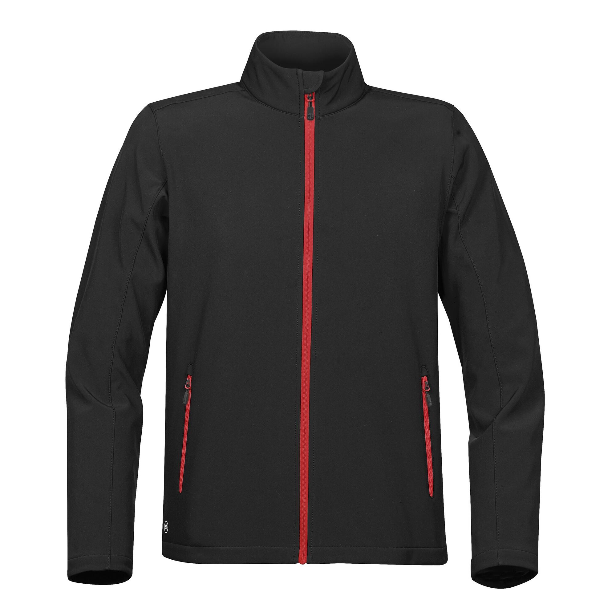 black / red