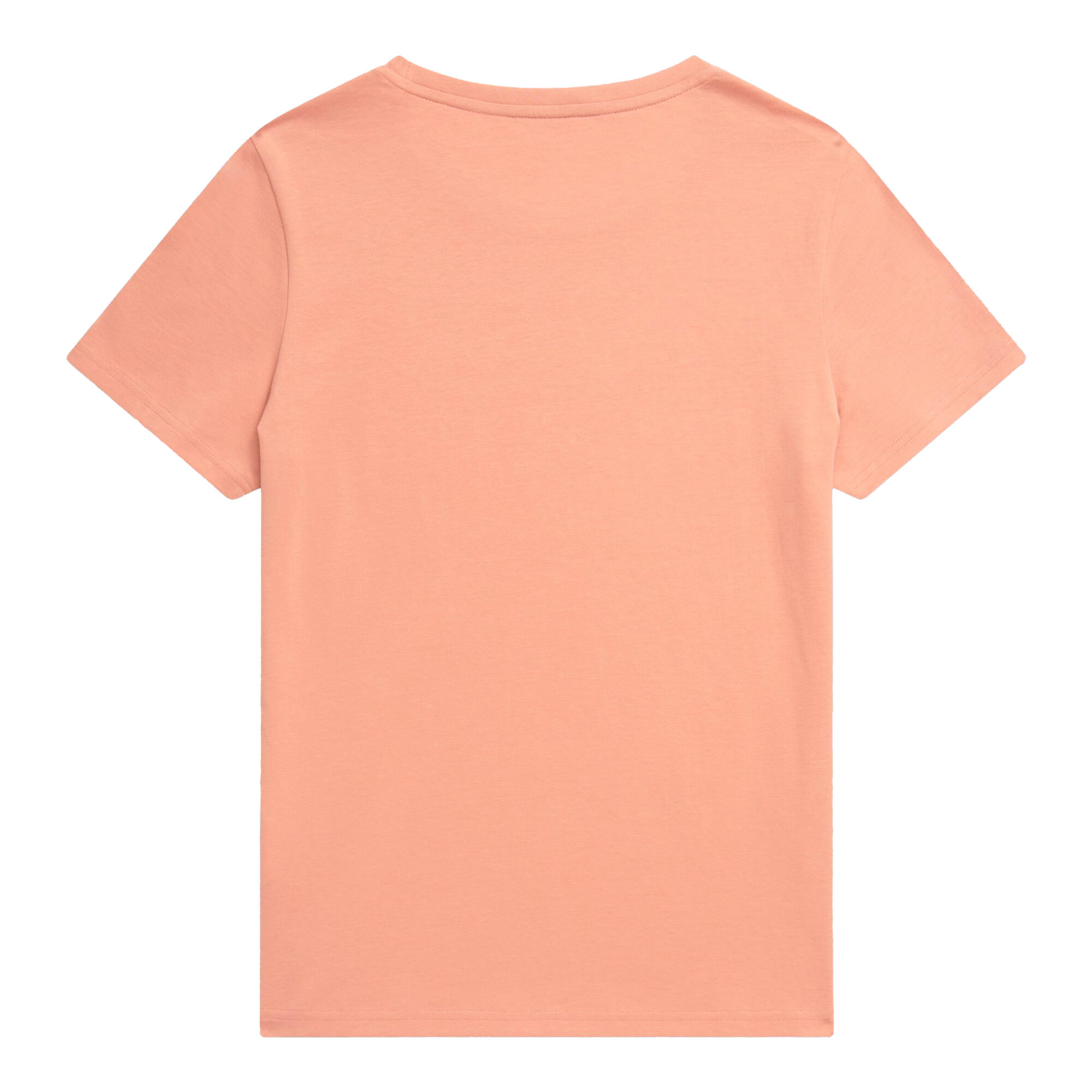 Womens/Ladies Script Logo TShirt (Coral) 2/3