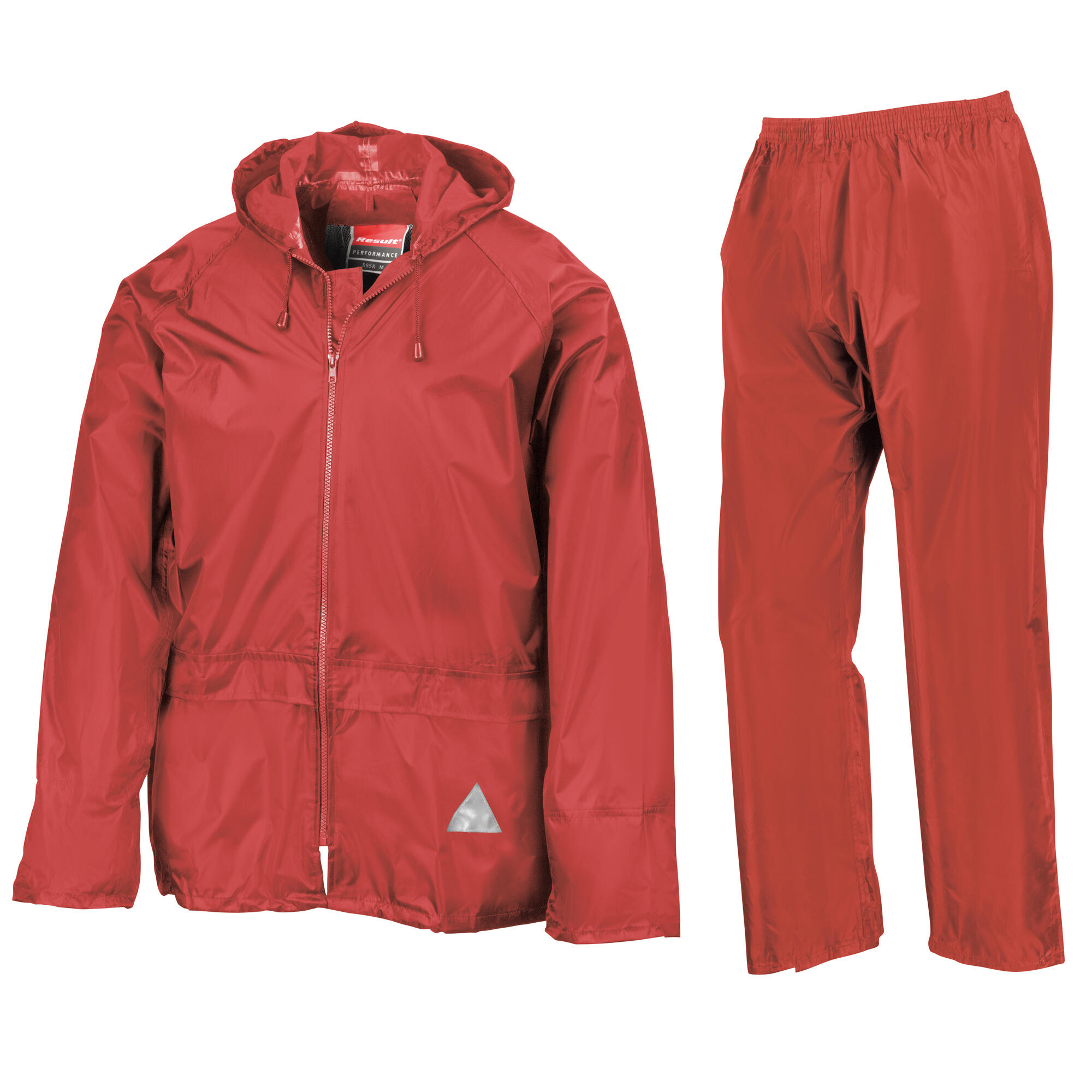 Completo Antipioggia Uomo (Giacca E Pantalone) Result Rosso 2/5