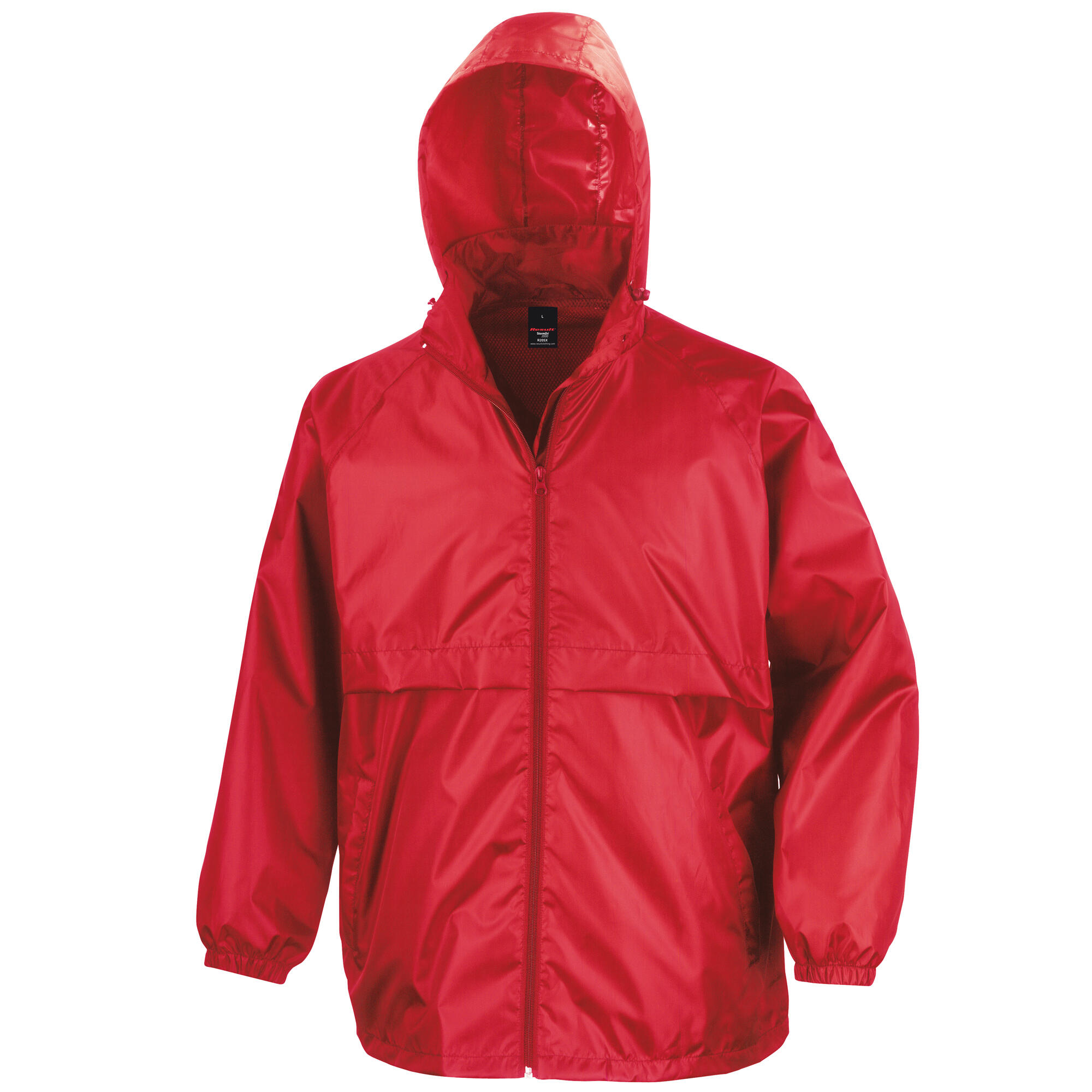 Mens Core Lightweight Waterproof Shield Windproof Jacket (Red) 2/4
