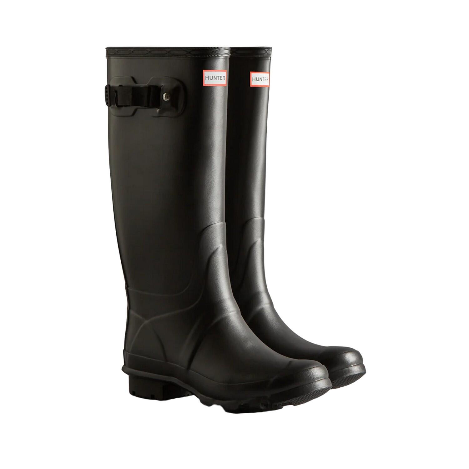 HUNTER Womens/Ladies Wide Leg Wellington Boots (Black)