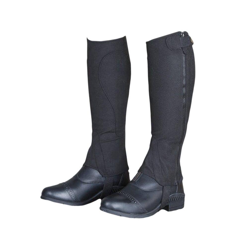 Unisex Adult Amara Half Chaps (Black) 3/4