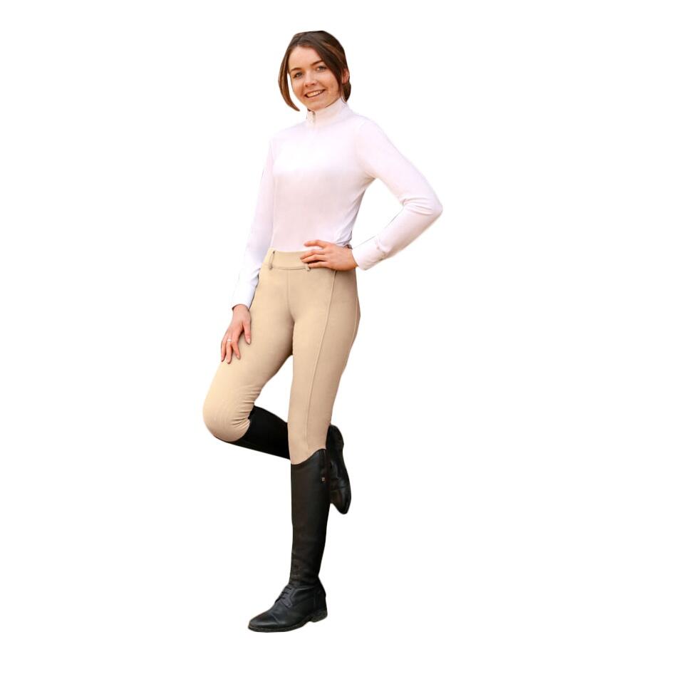 Collant D'équitation GLACIAL Donna Beige 4/4