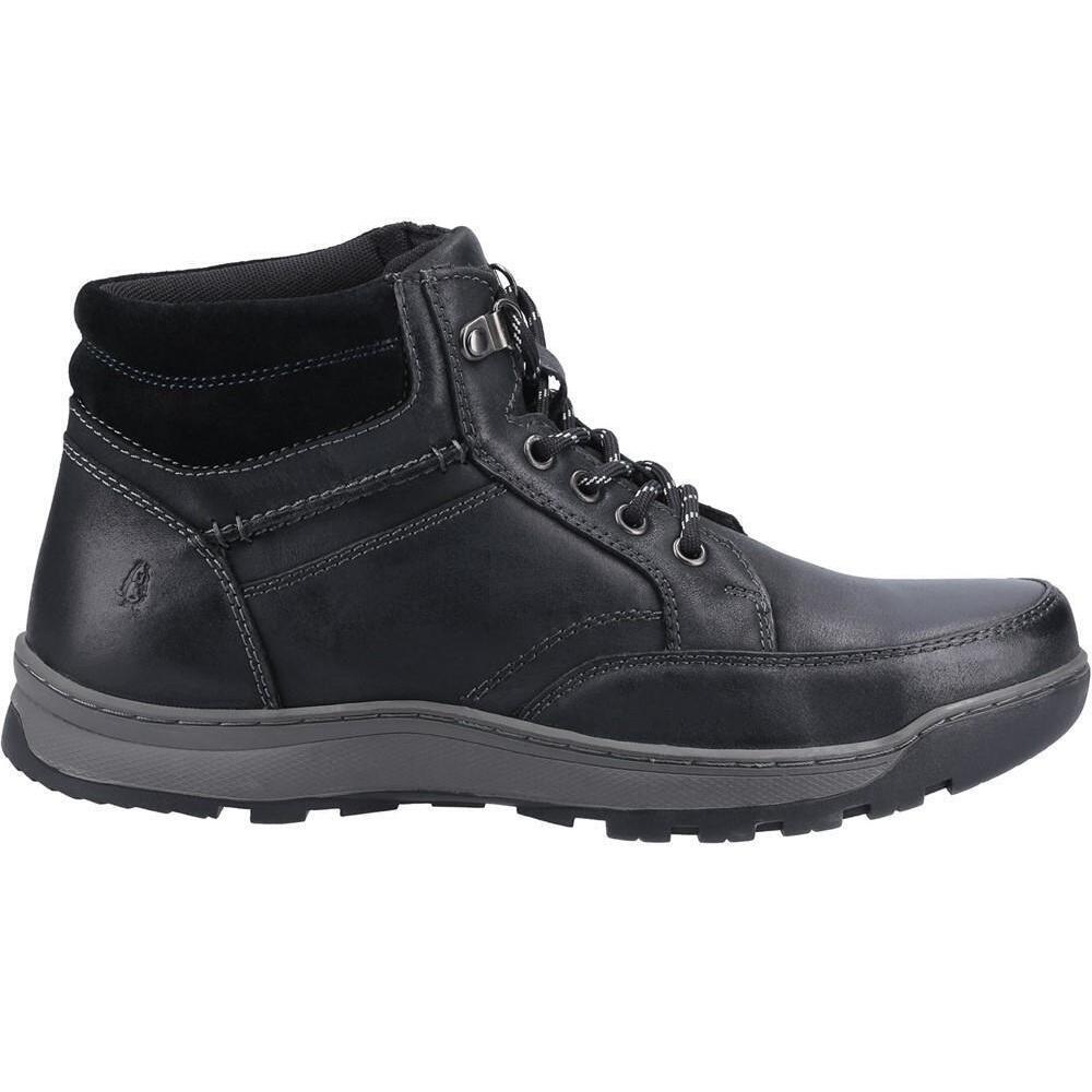 Mens Grover Leather Boots (Black) 3/5
