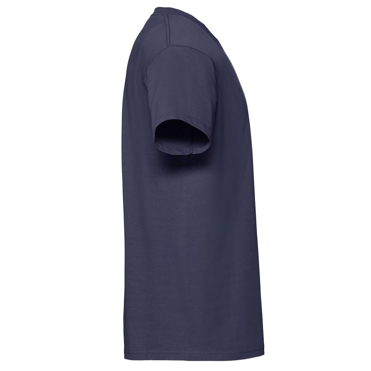 Mens Iconic Premium Ringspun Cotton TShirt (Navy Blue) 3/3