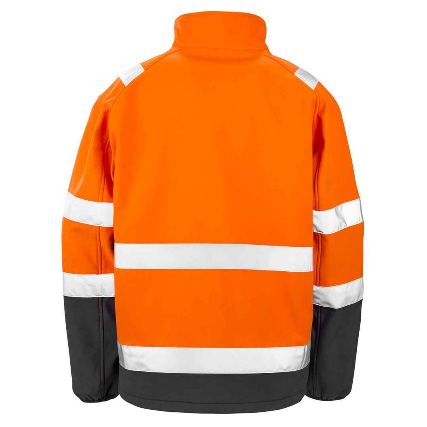 Adults SafeGuard Safety Soft Shell Jacket (Fluorescent Orange/Black) 2/3