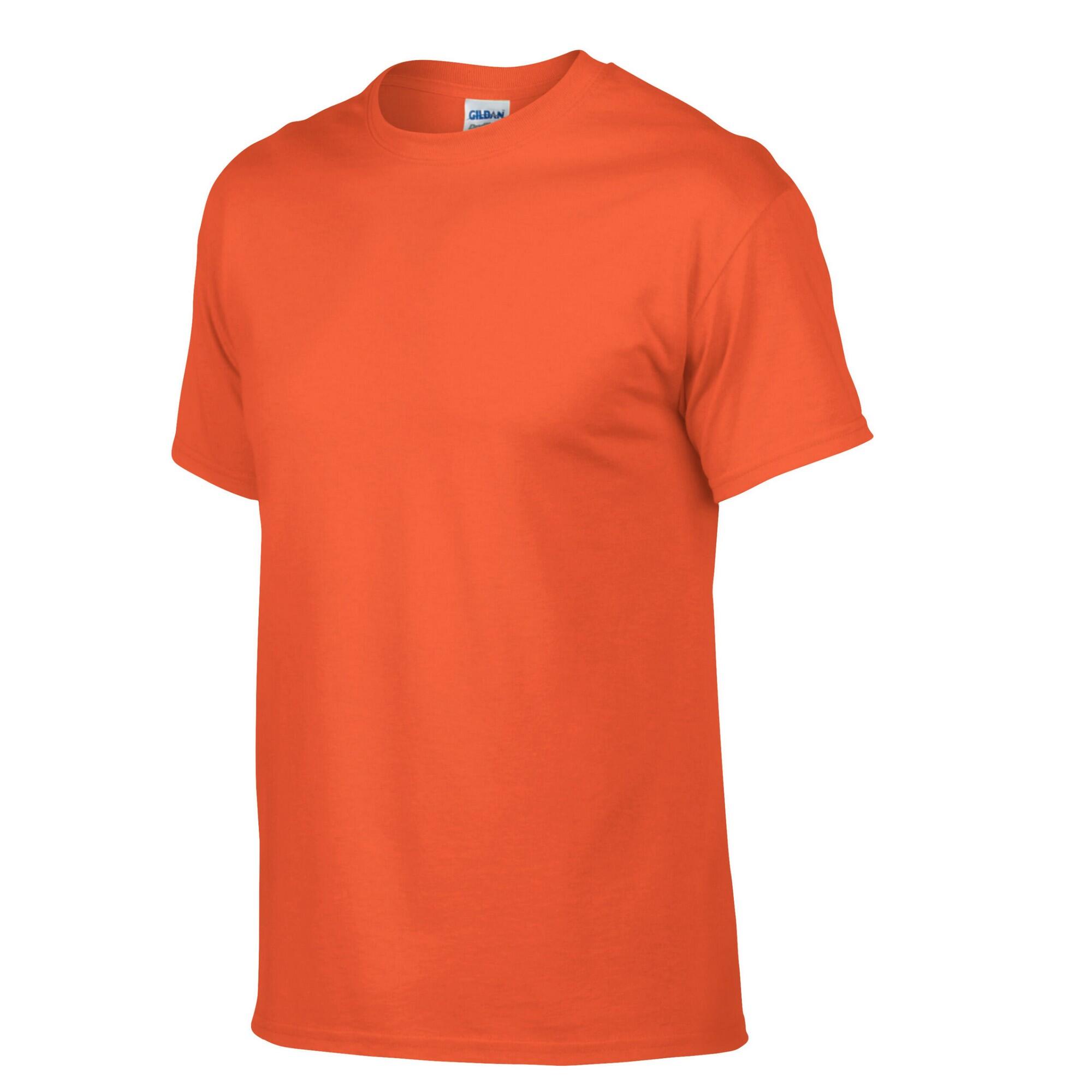 Unisex Adult Plain DryBlend TShirt (Orange) 3/3