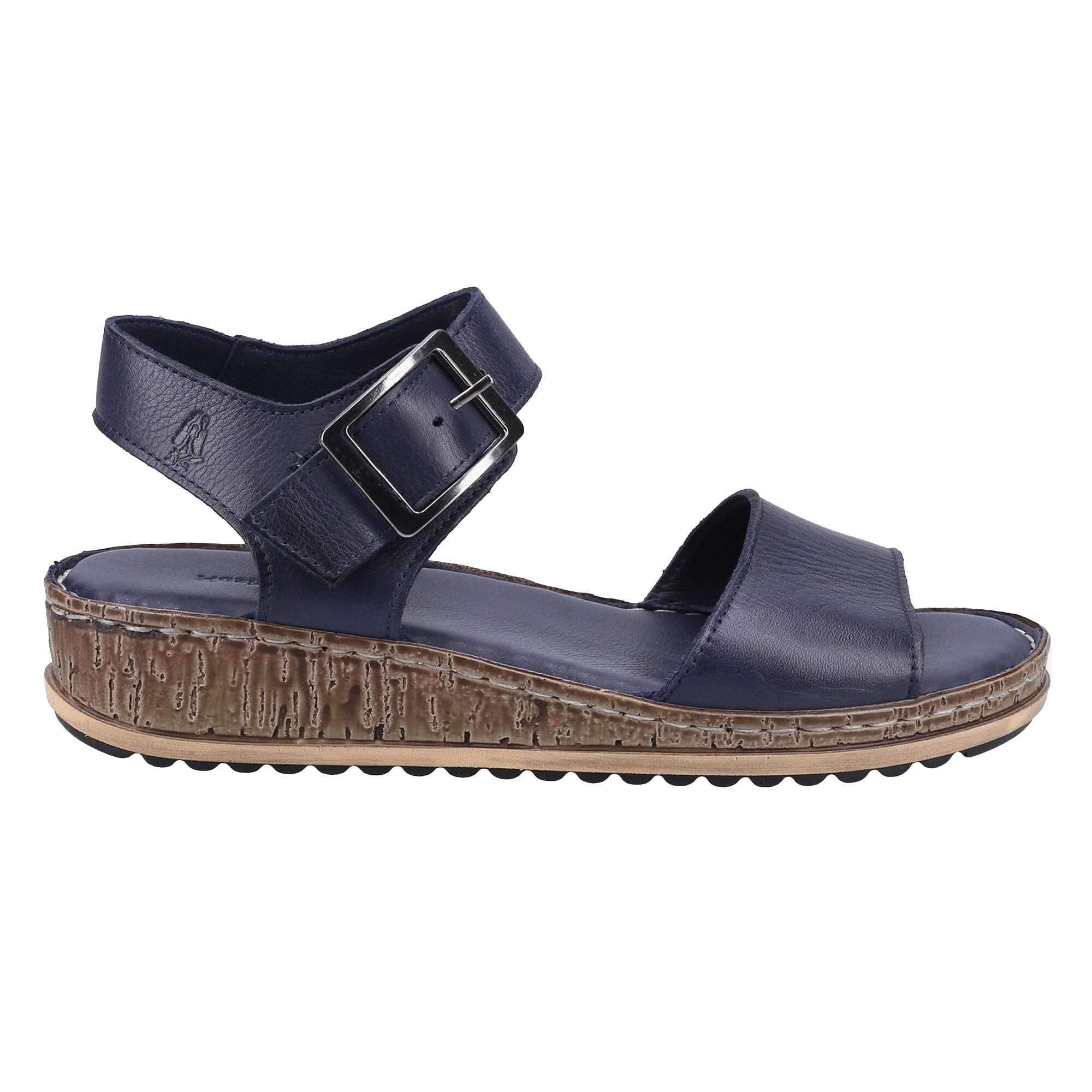 Sandalen "Ellie", Leder Damen Marineblau 3/4