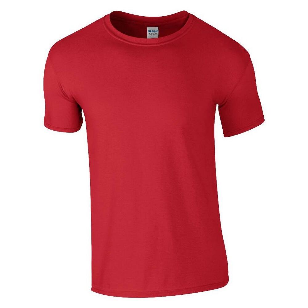 Maglietta A Maniche Corte Uomo Gildan Soft Style Rosso 3/3