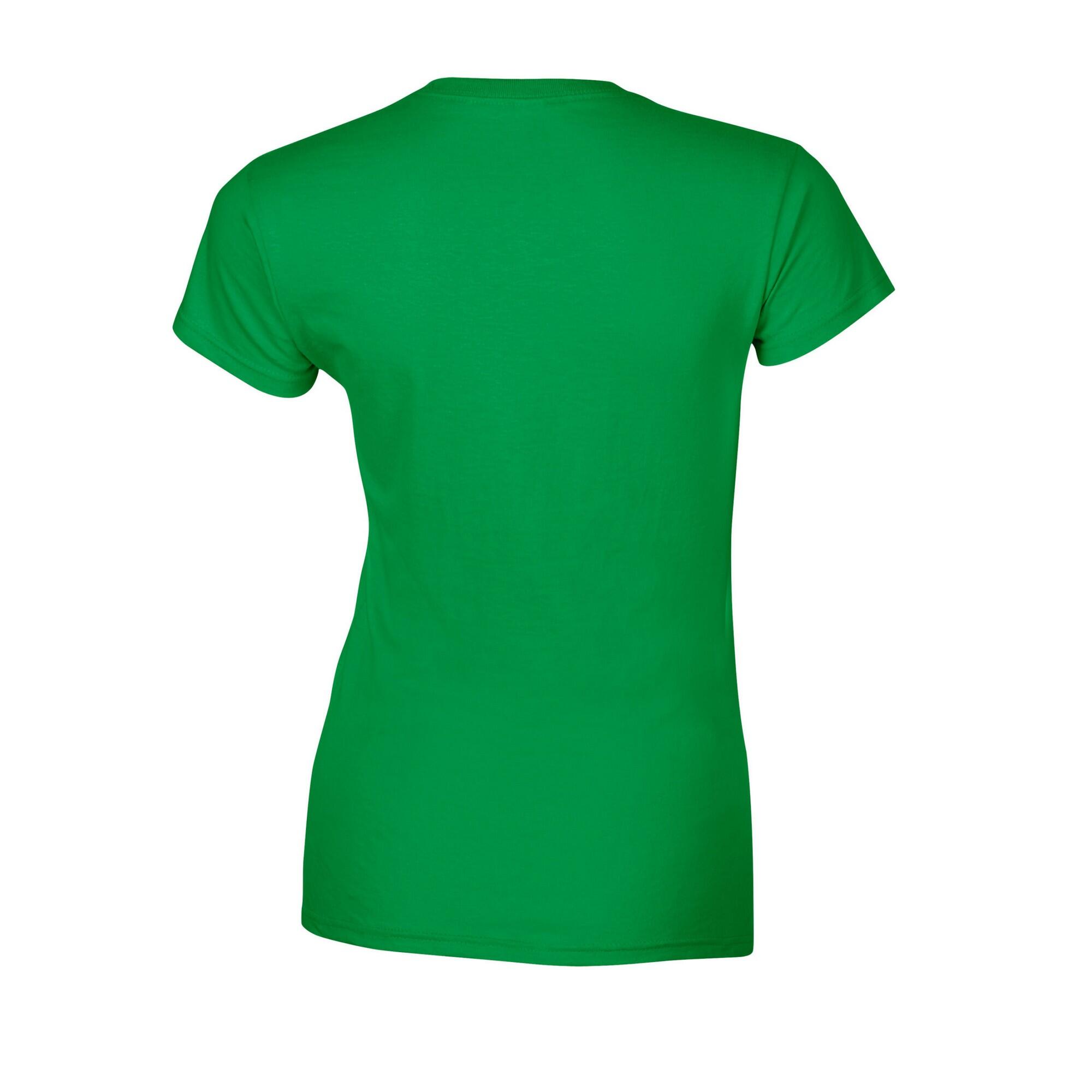 Maglietta Donna Gildan Softstyle Verde Irlanda 2/3