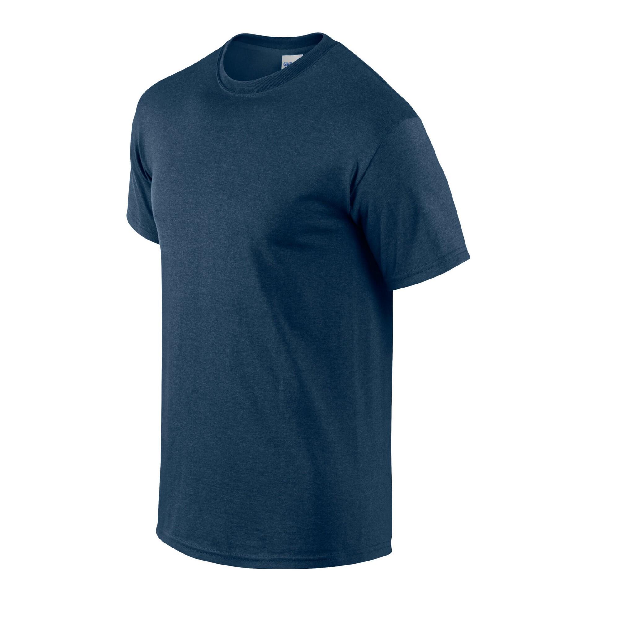 Unisex Adult Heather TShirt (Heather Navy) 3/4