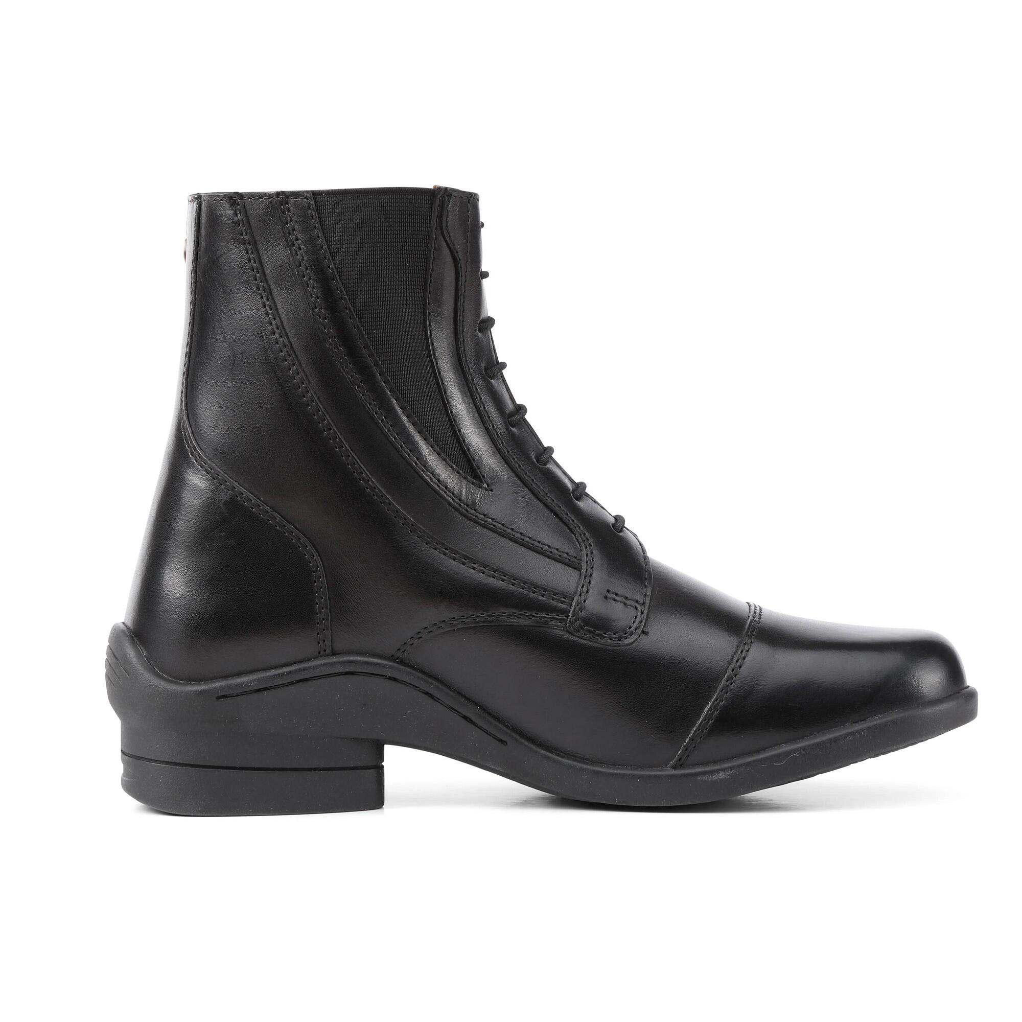 Womens/Ladies Alessia Grain Leather Paddock Boots (Black) 4/4