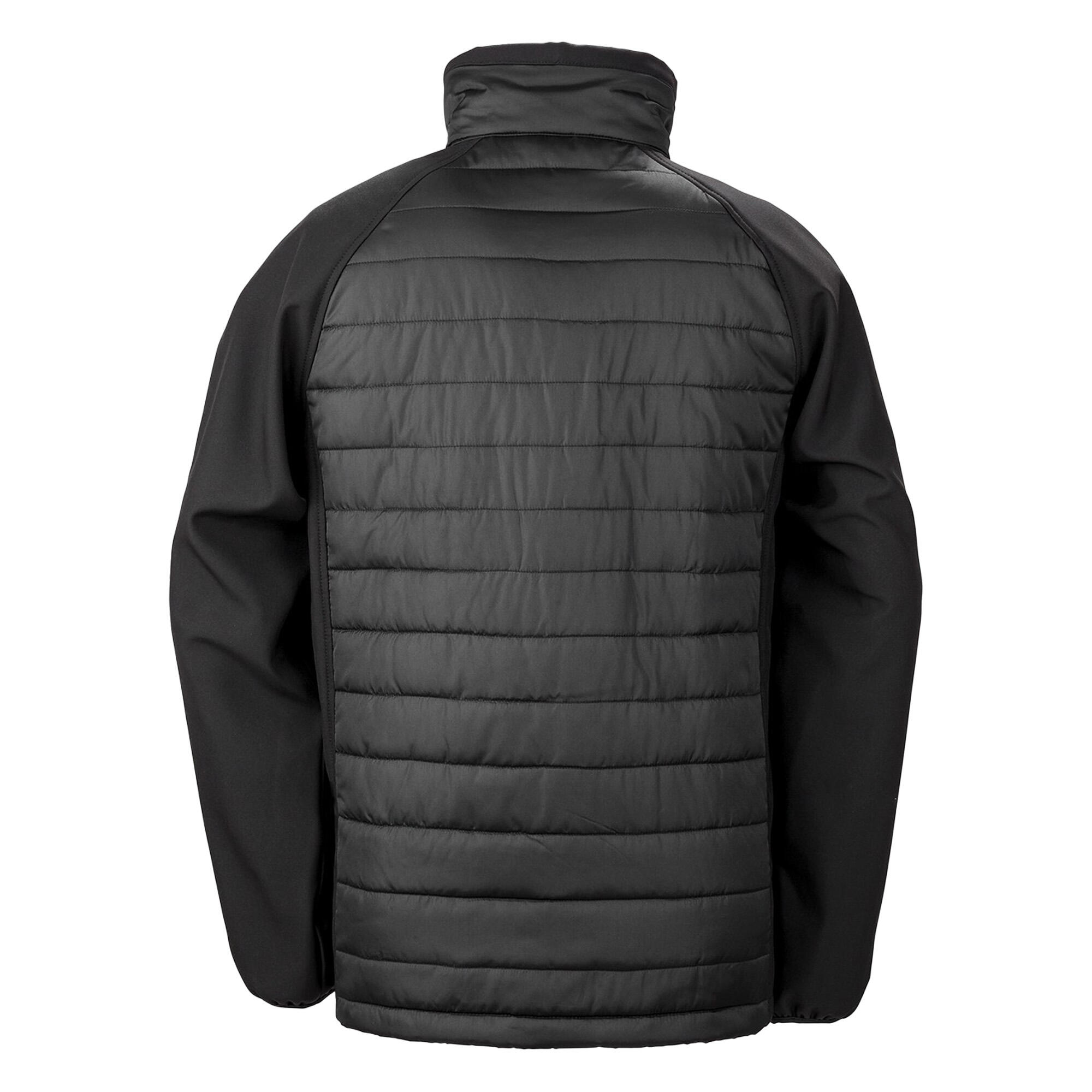 Giacca Soft Shell Donna Result Compass Nero Giallo 2/3