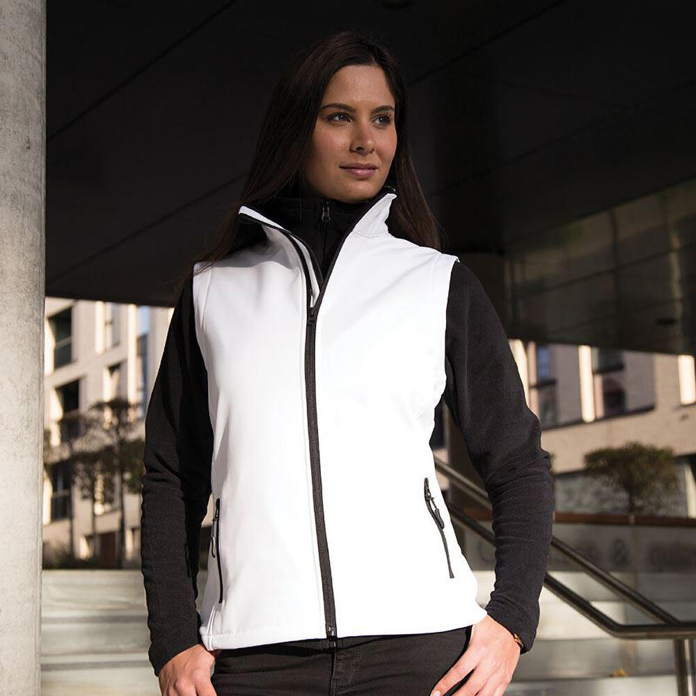 Core Giacca Senza Maniche Softshell Donna Result Bianco/Nero 3/5