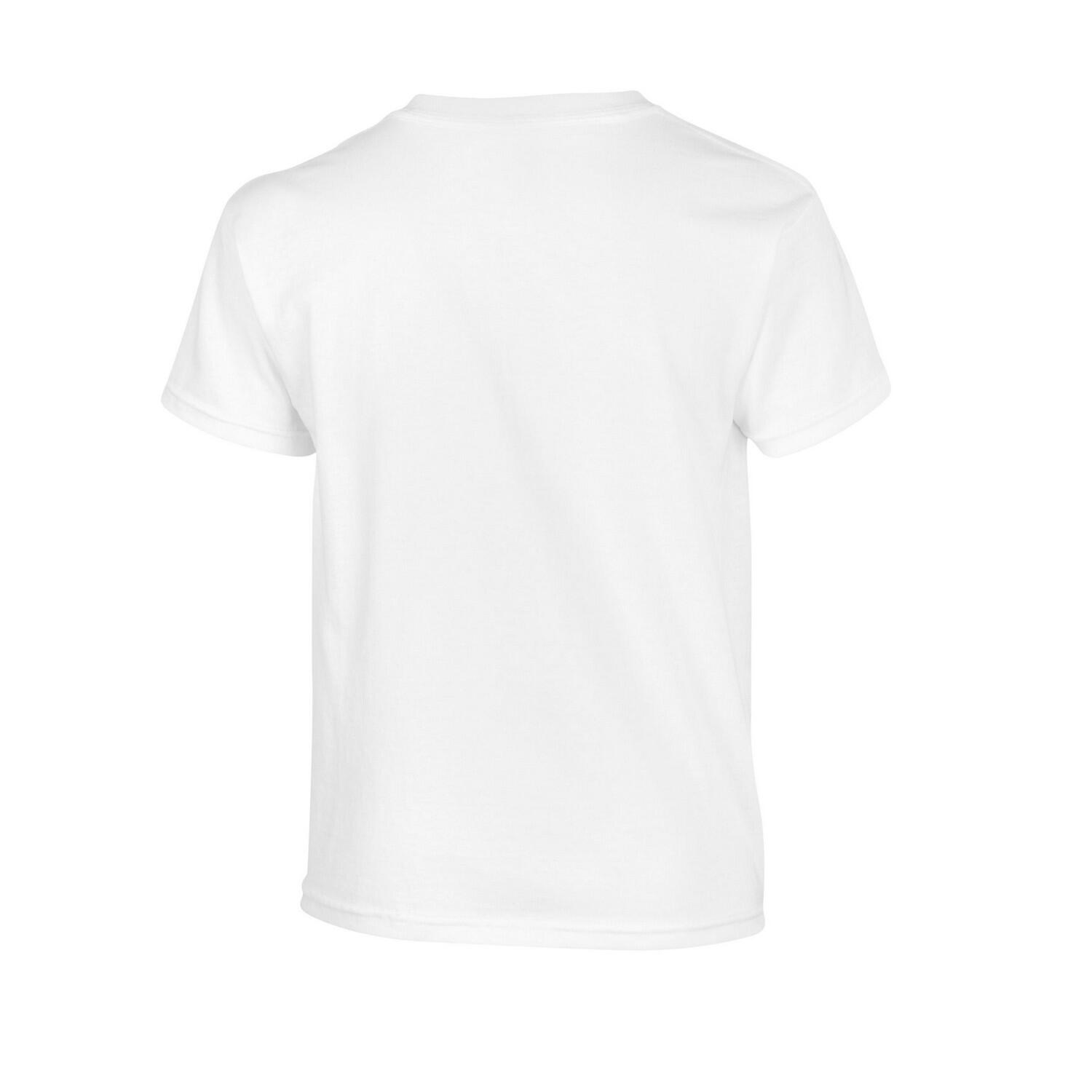 Childrens/Kids Heavy Cotton TShirt (White) 2/3