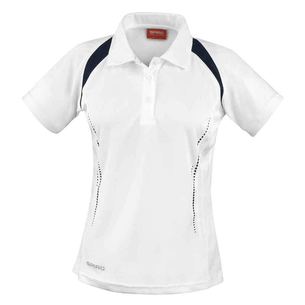 white / navy blue