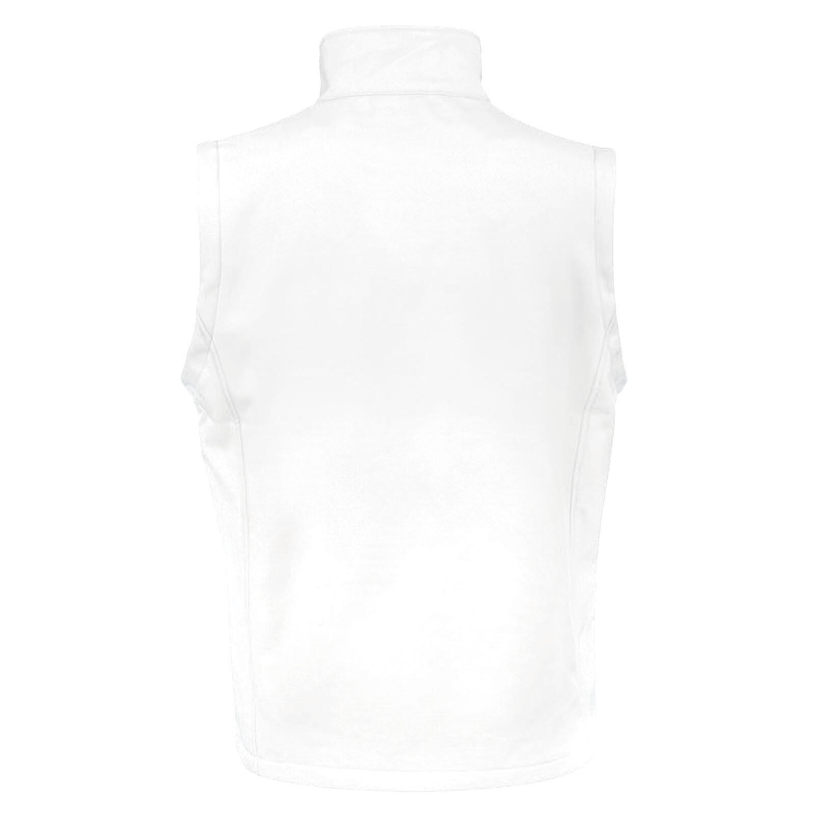 Core Giacca Senza Maniche Softshell Uomo Result Bianco/Nero 3/4