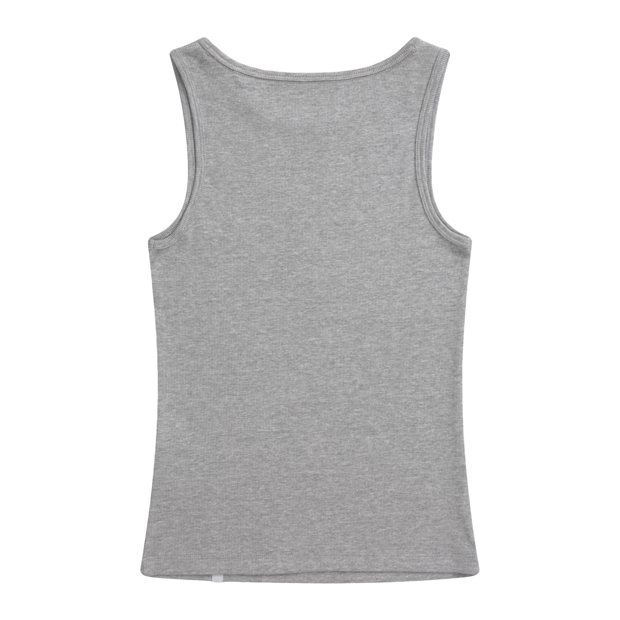 Womens/Ladies Ribbed Tank Top (Grey) 2/3