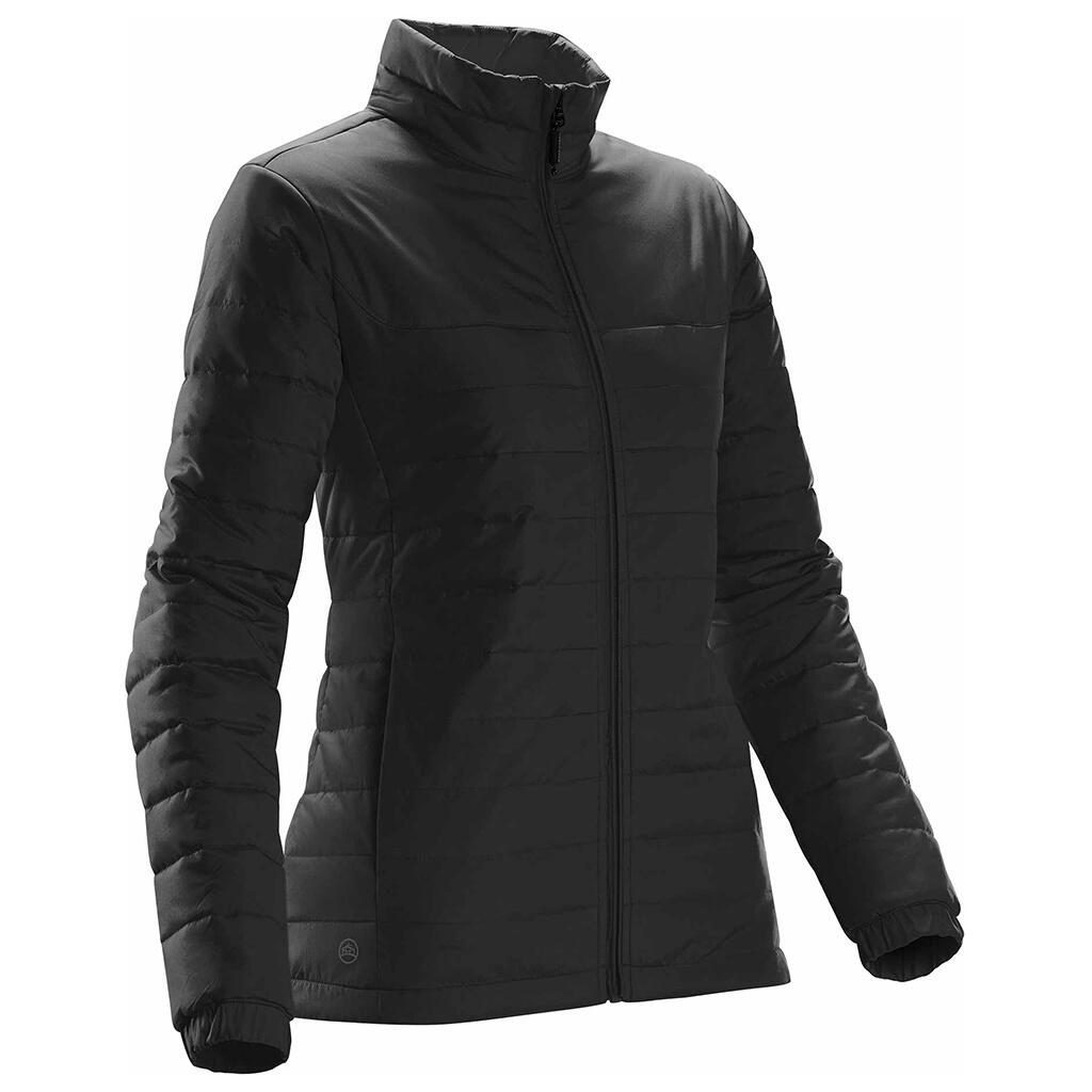 Womens/Ladies Nautilus Quilted Padded Jacket (Black) 3/3